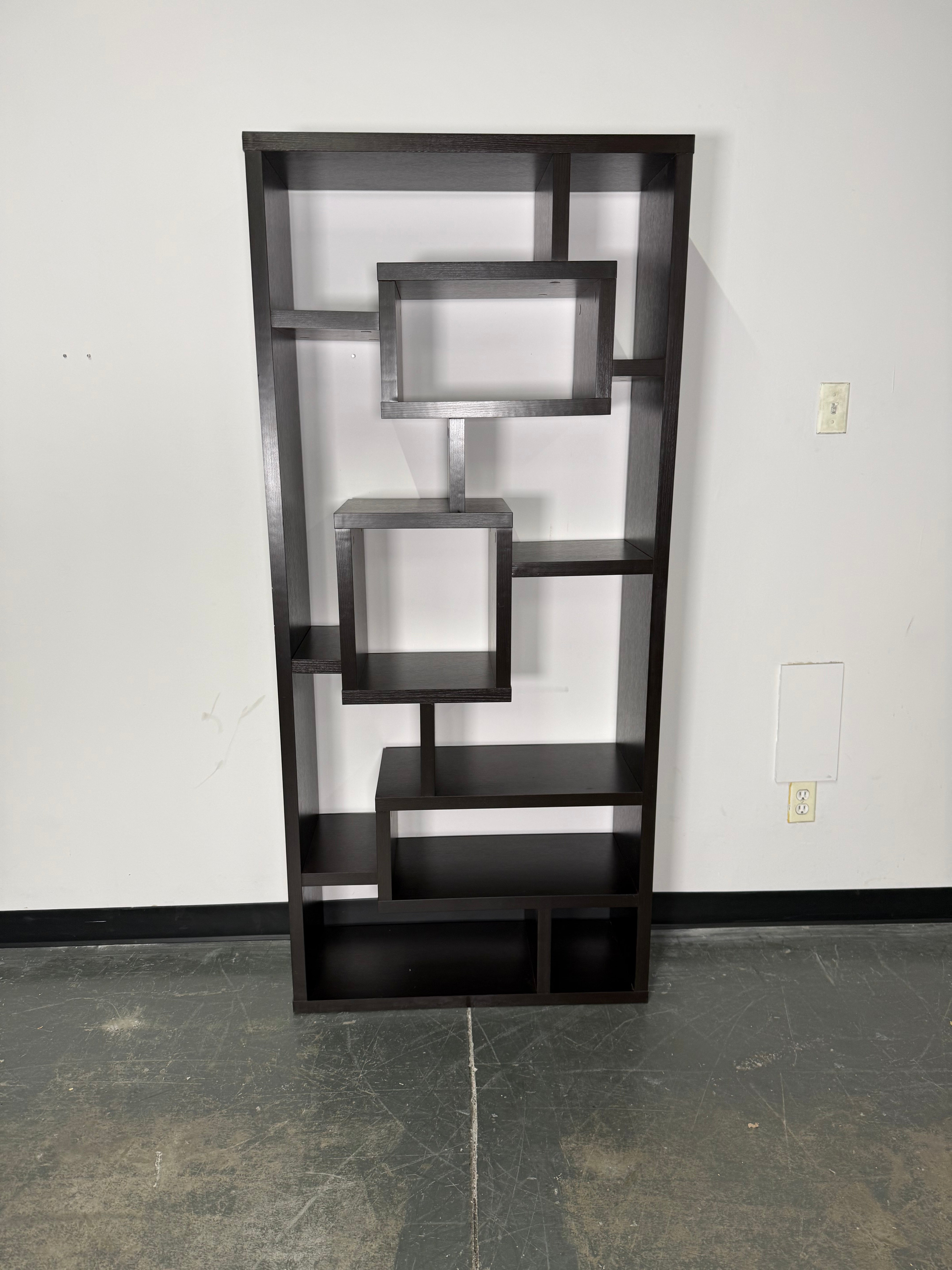 Modern Geometric Bookshelf – Bold, Open, & Eye-Catching