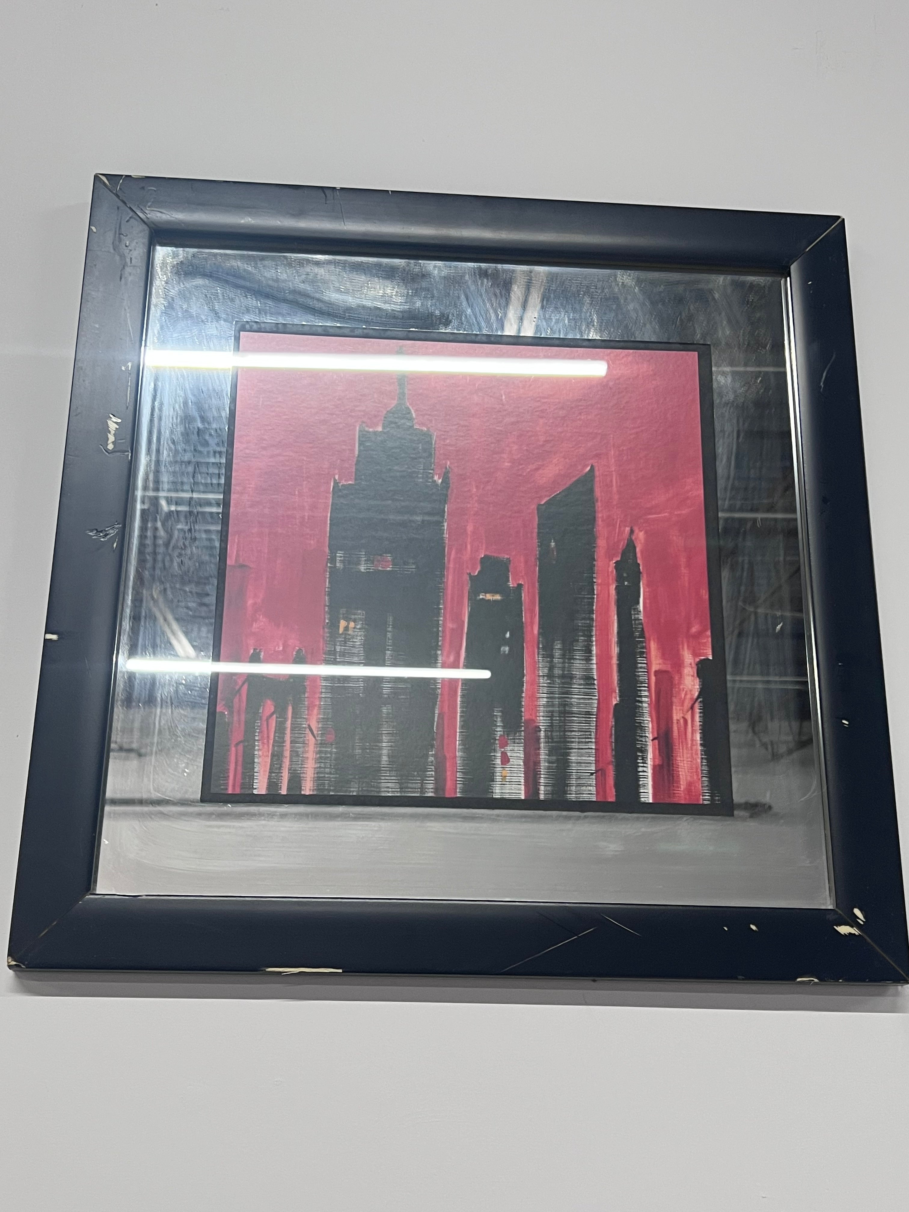 Framed City Skyline Art