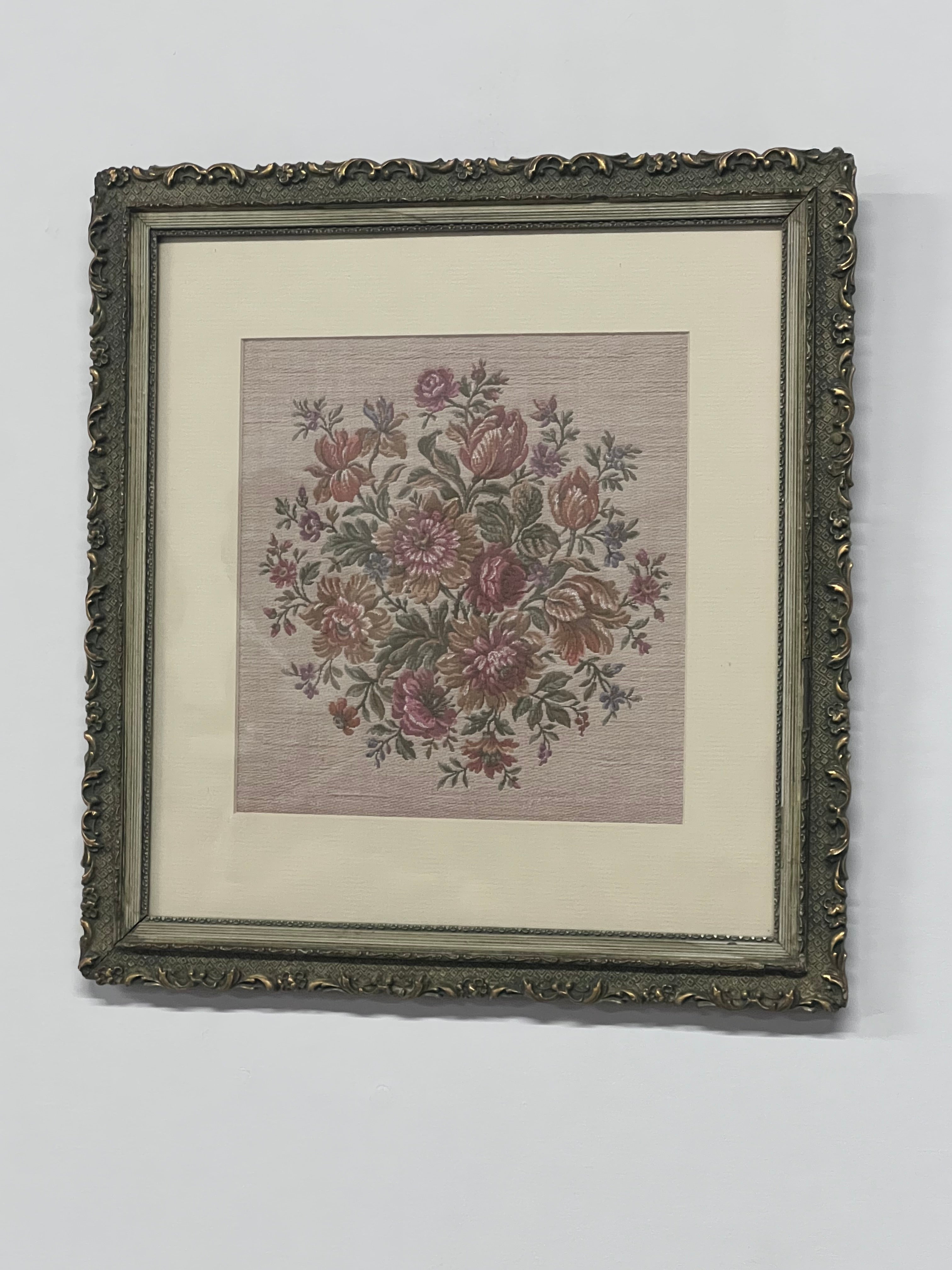 Vintage Floral Framed Art