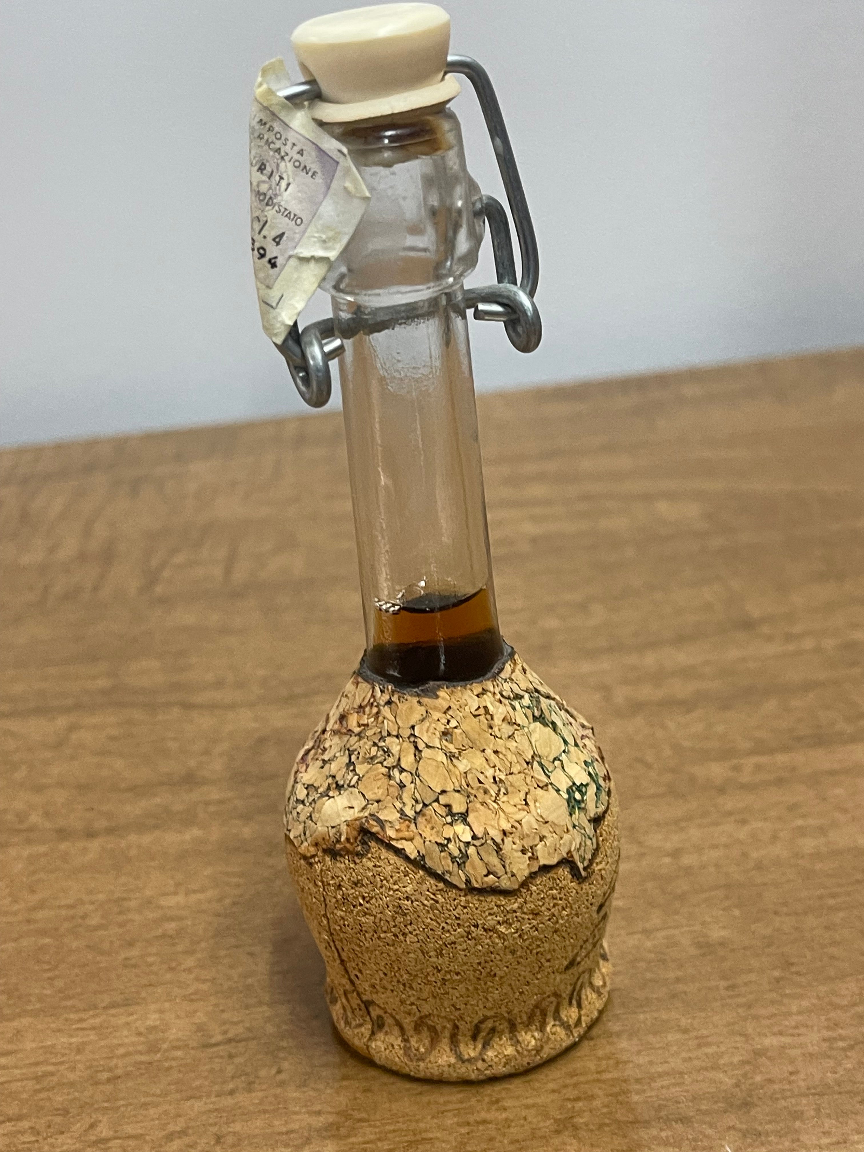 Mini Cork-Wrapped Decorative Bottle