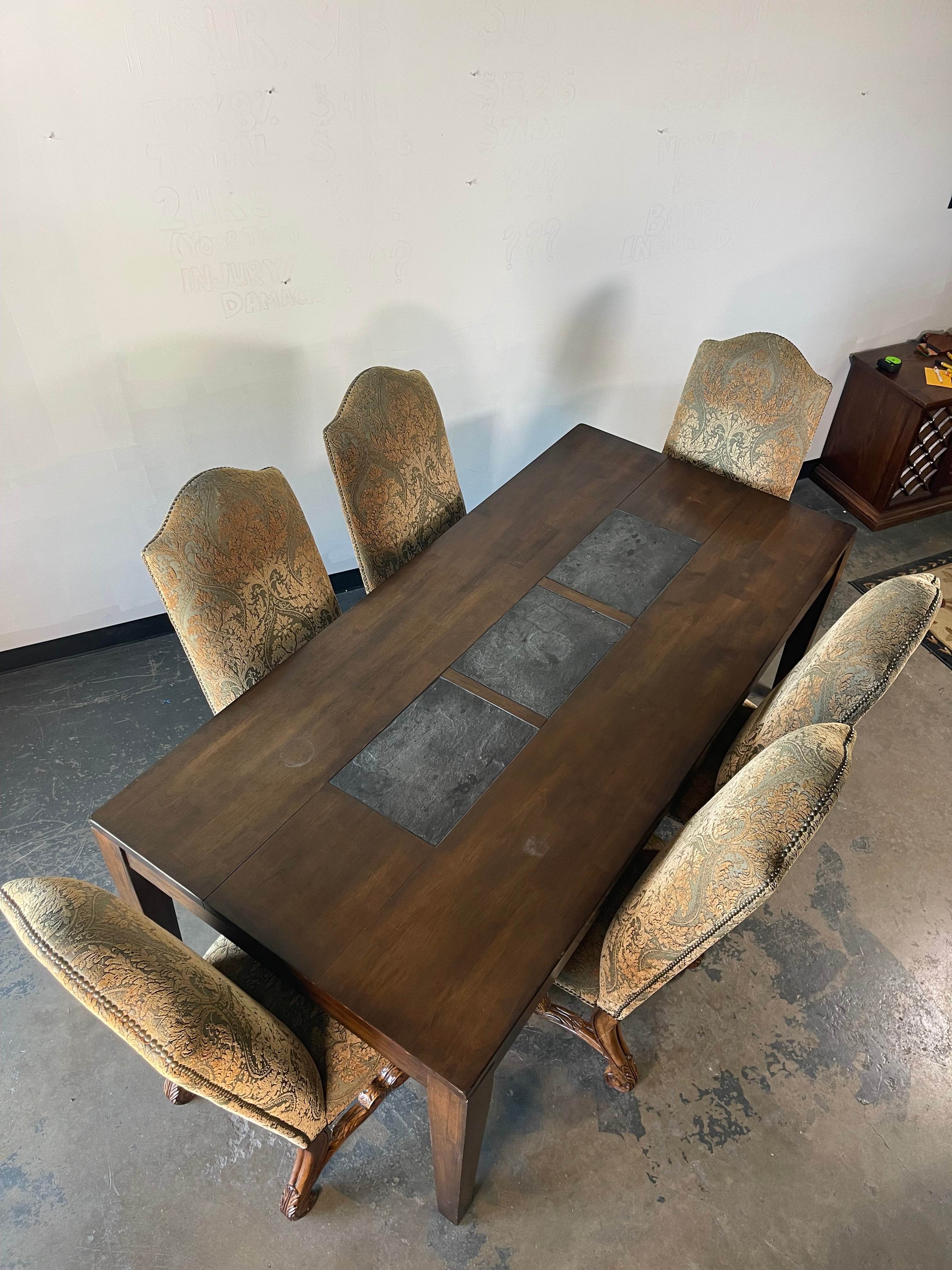 Beautiful 7-Piece Dining Set with Upholstered Chairs 🍽️