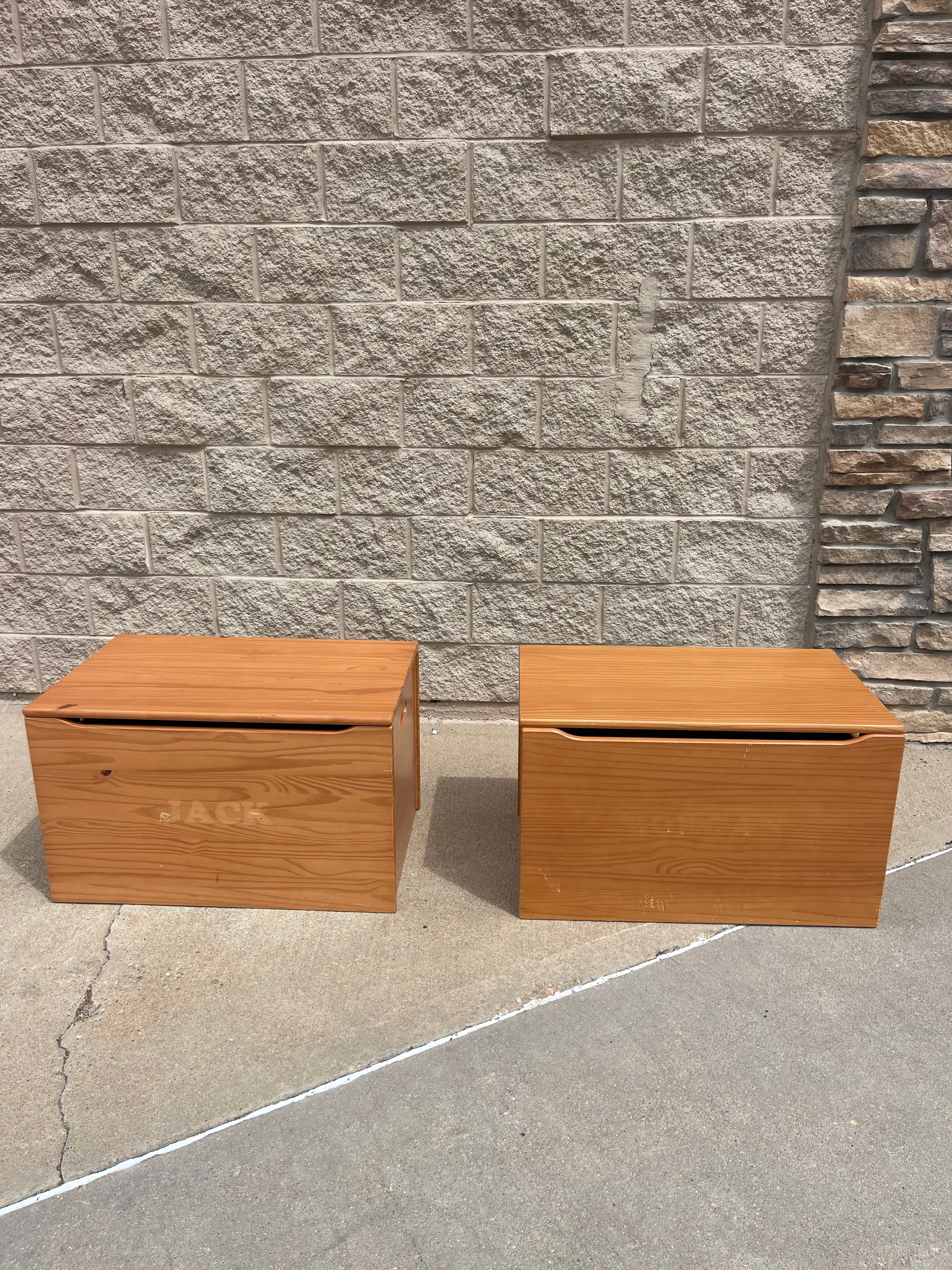 Solid Wood Toy Chest Storage Trunks (Sold Separately)