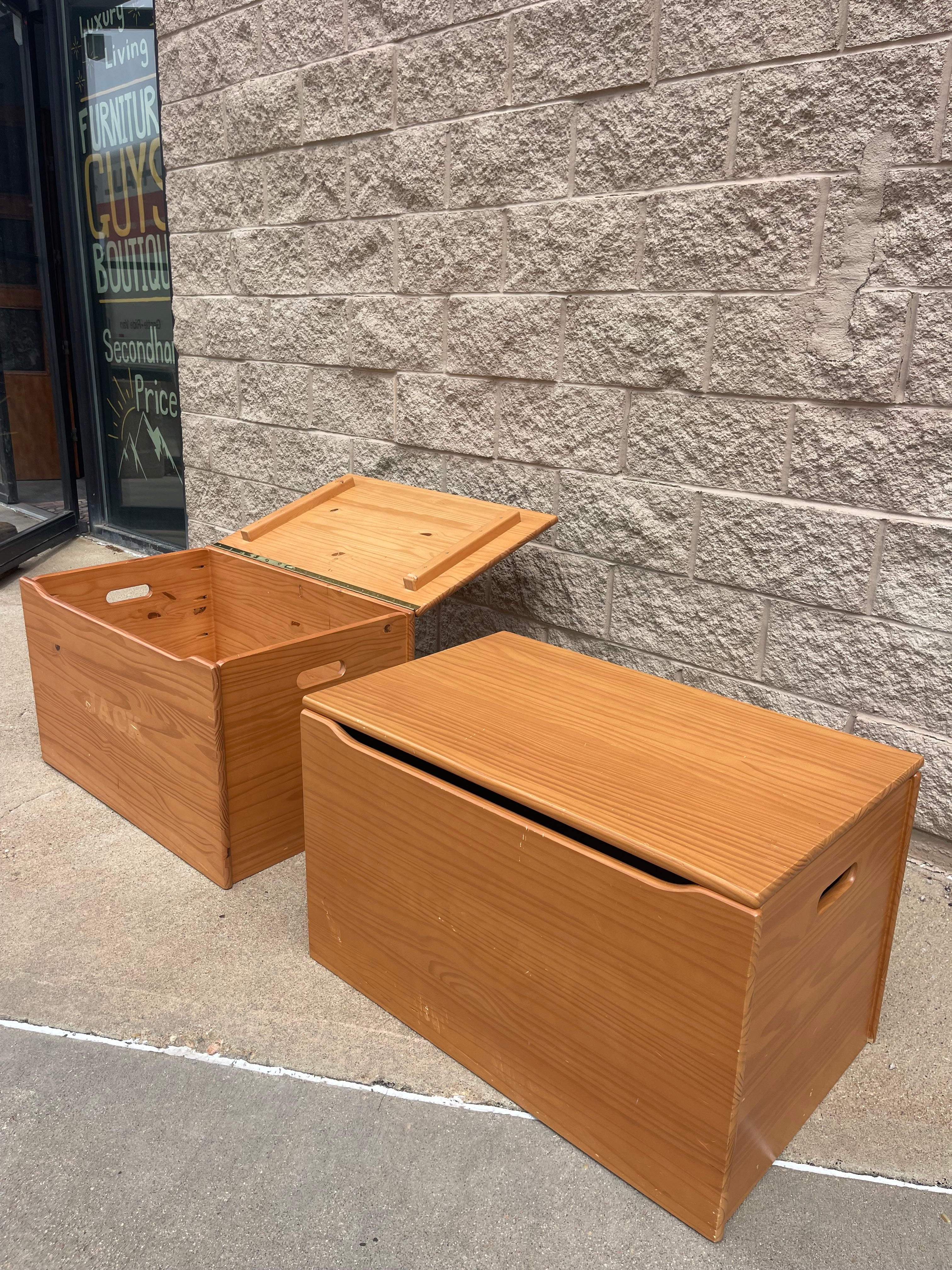 Solid Wood Toy Chest Storage Trunks (Sold Separately)
