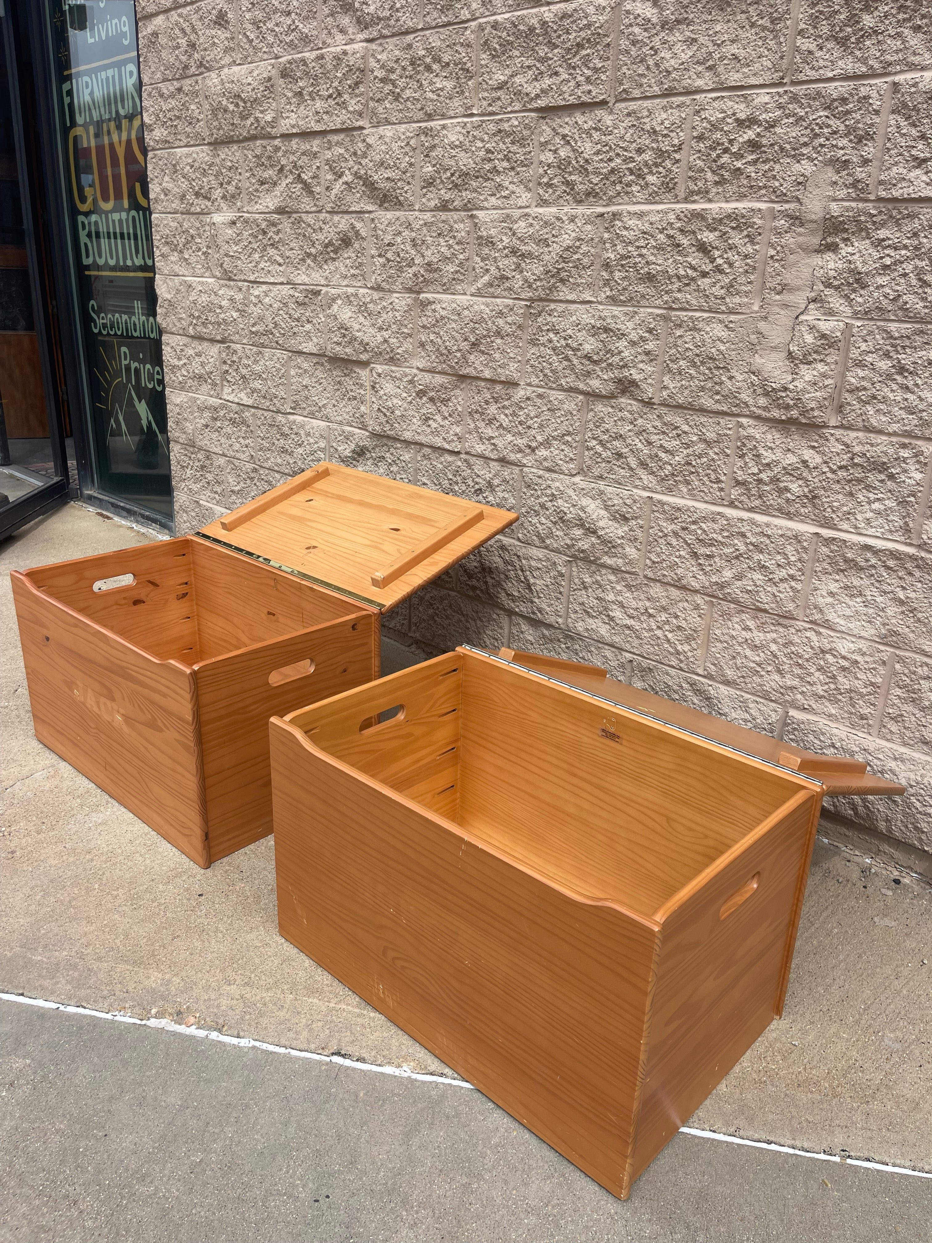 Solid Wood Toy Chest Storage Trunks (Sold Separately)