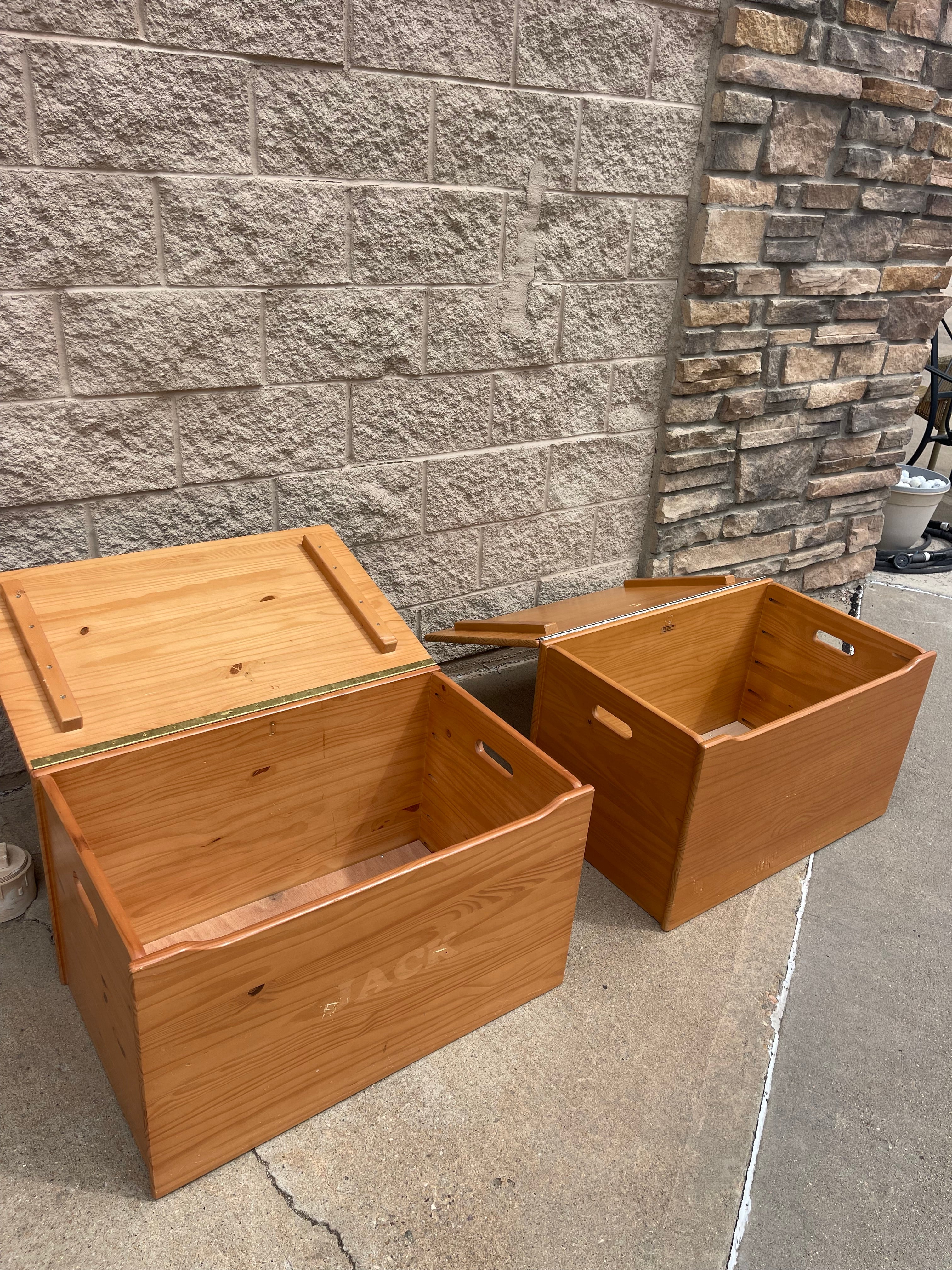 Solid Wood Toy Chest Storage Trunks (Sold Separately)