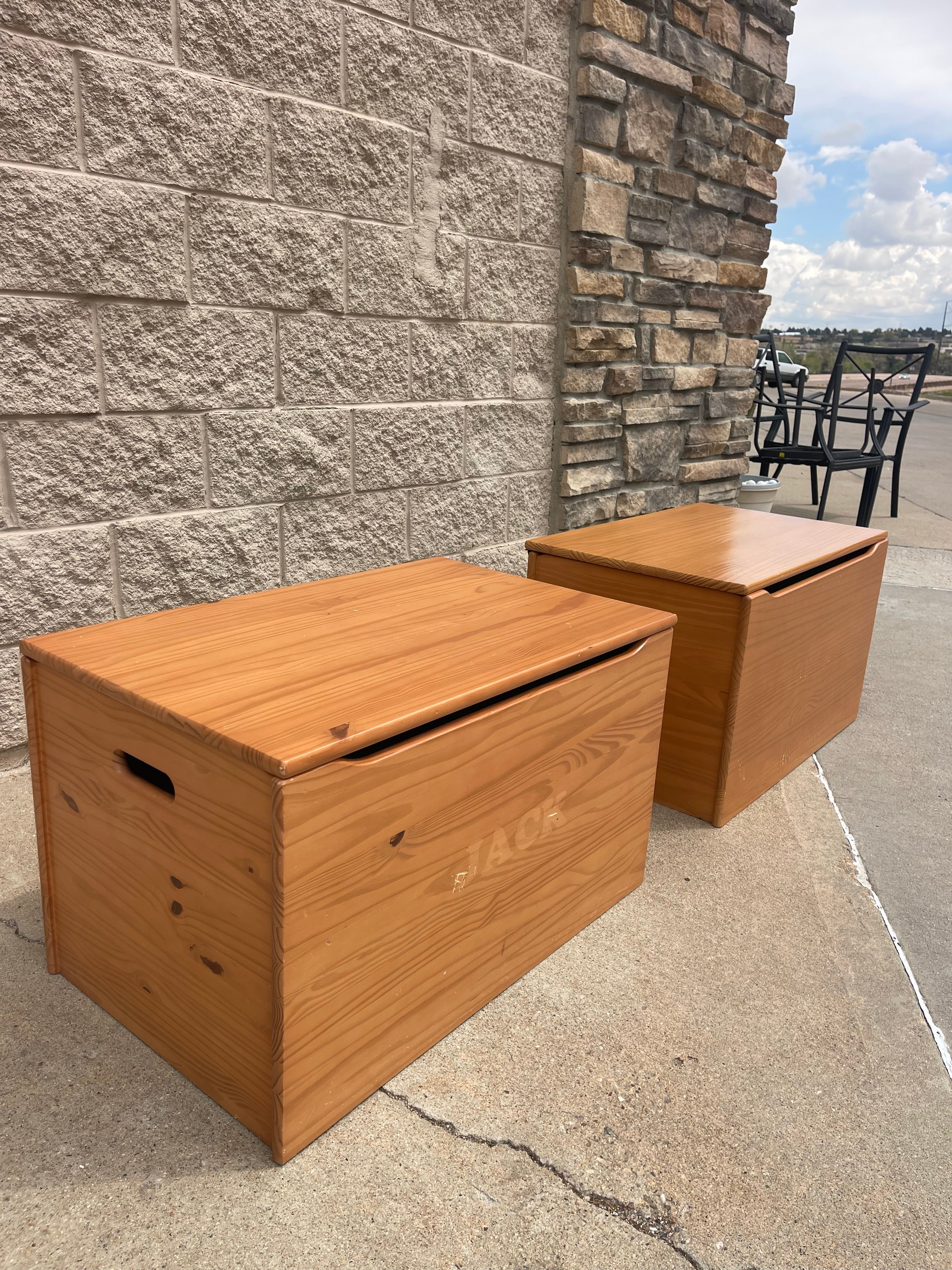 Solid Wood Toy Chest Storage Trunks (Sold Separately)
