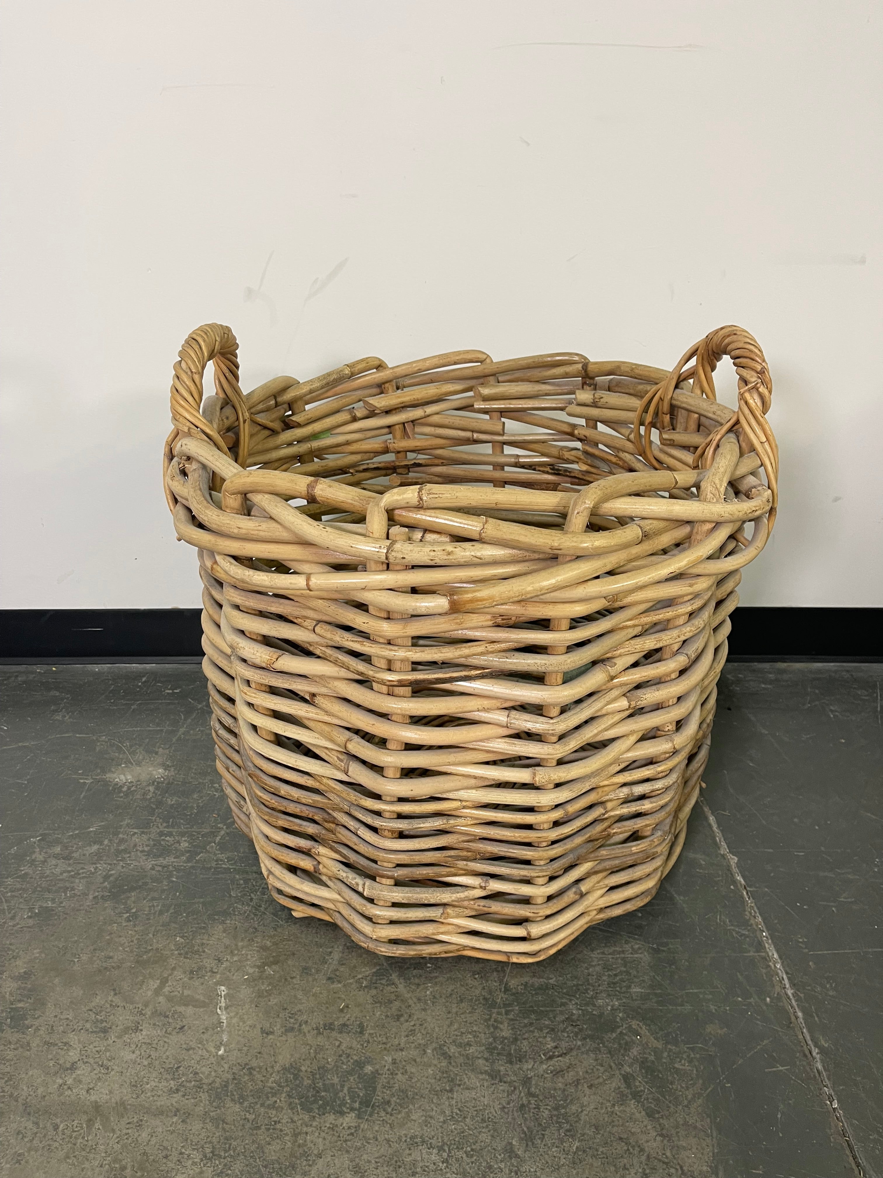Oversized Rustic Wicker Basket