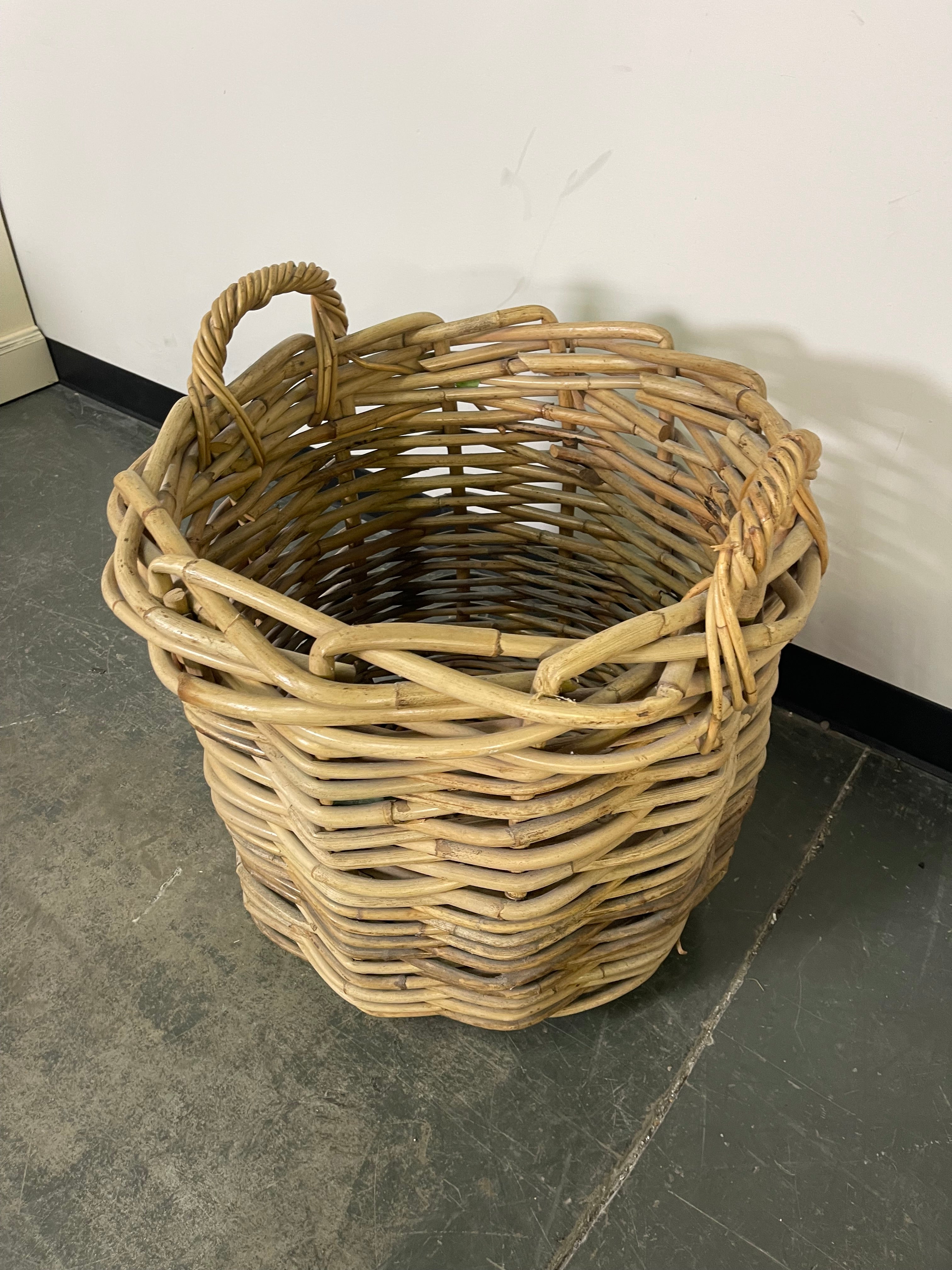 Oversized Rustic Wicker Basket