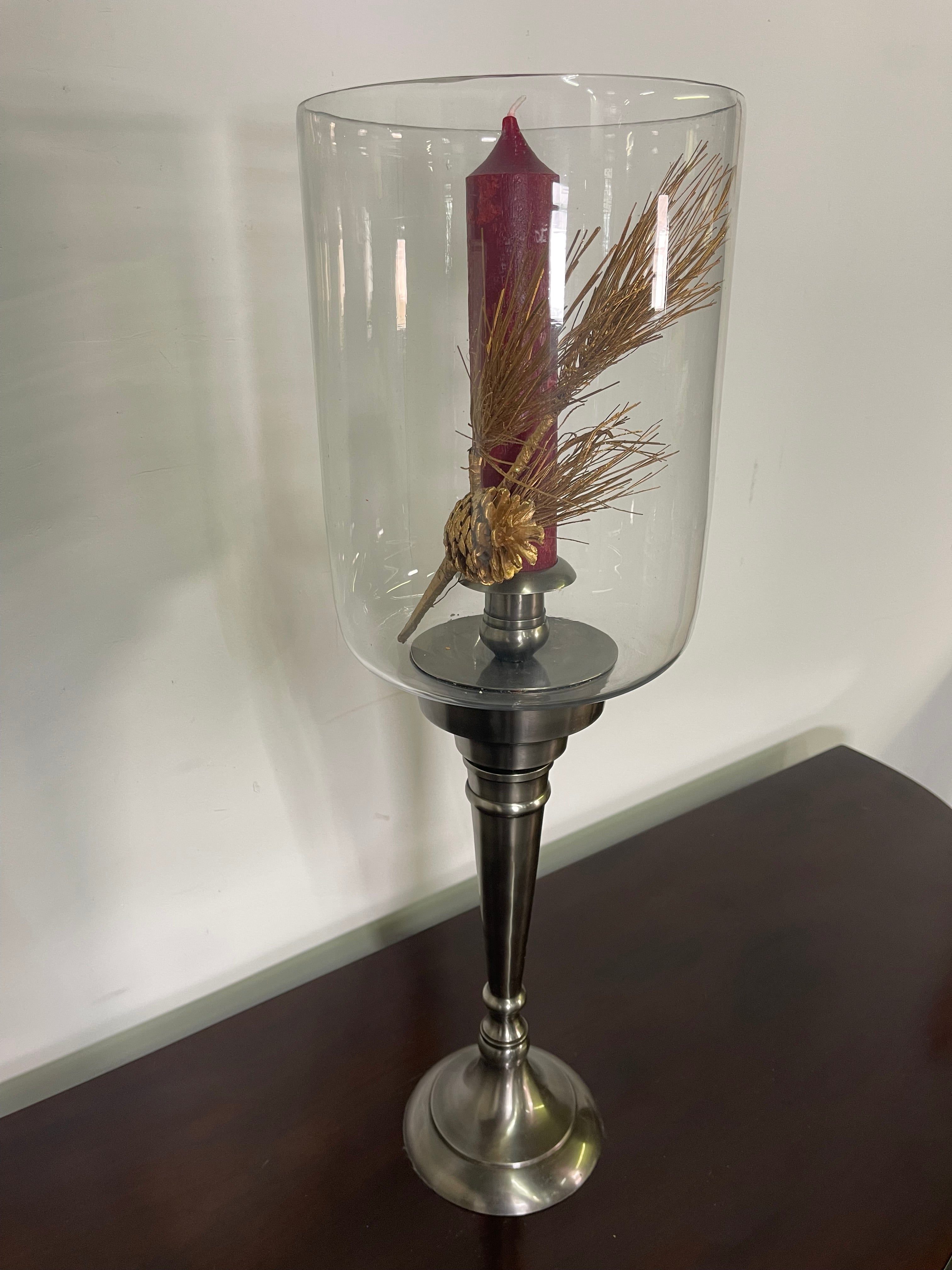 Elegant Hurricane Candle Holders – Set of 2
