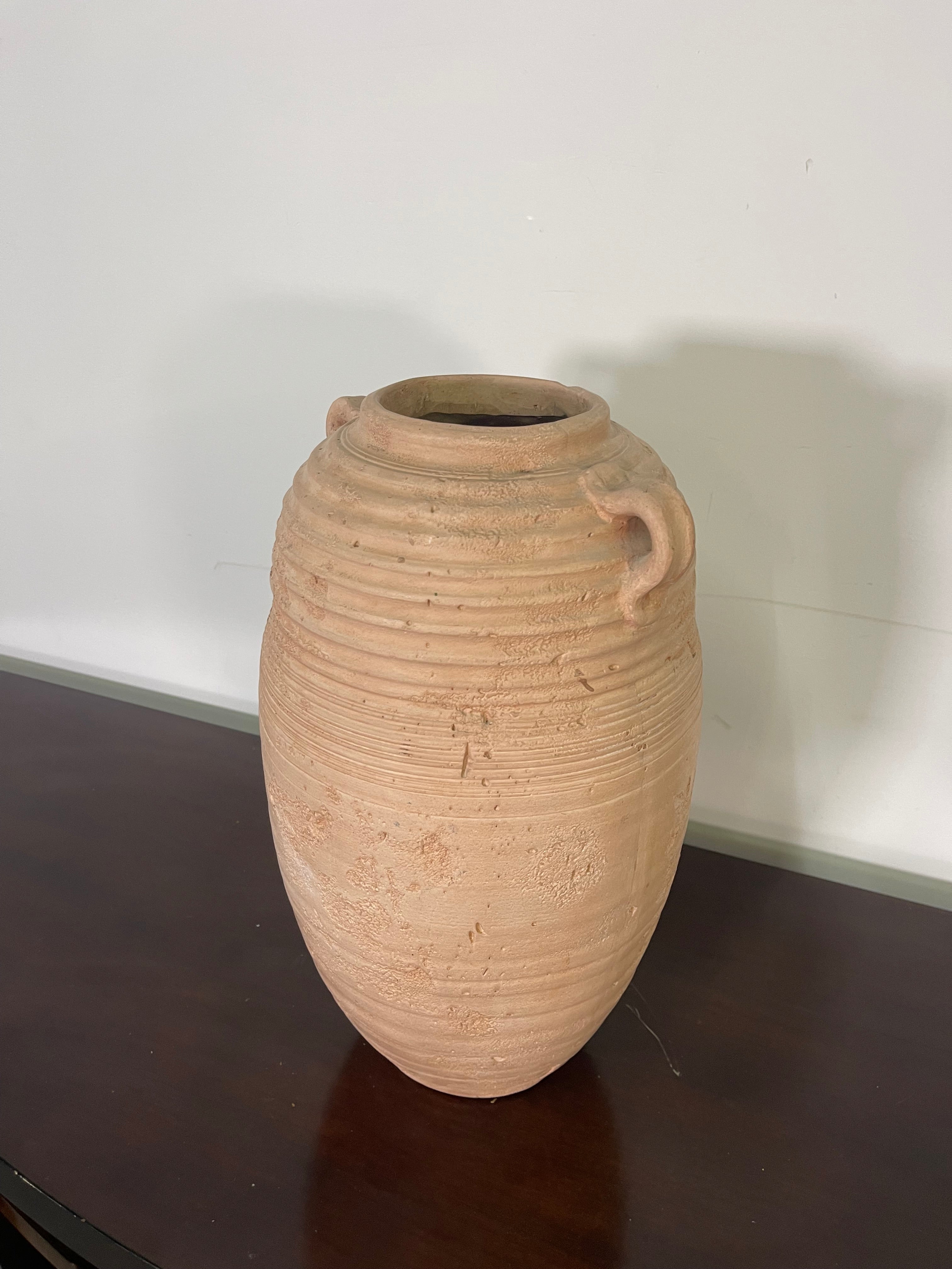 Rustic Mediterranean Terracotta Vase