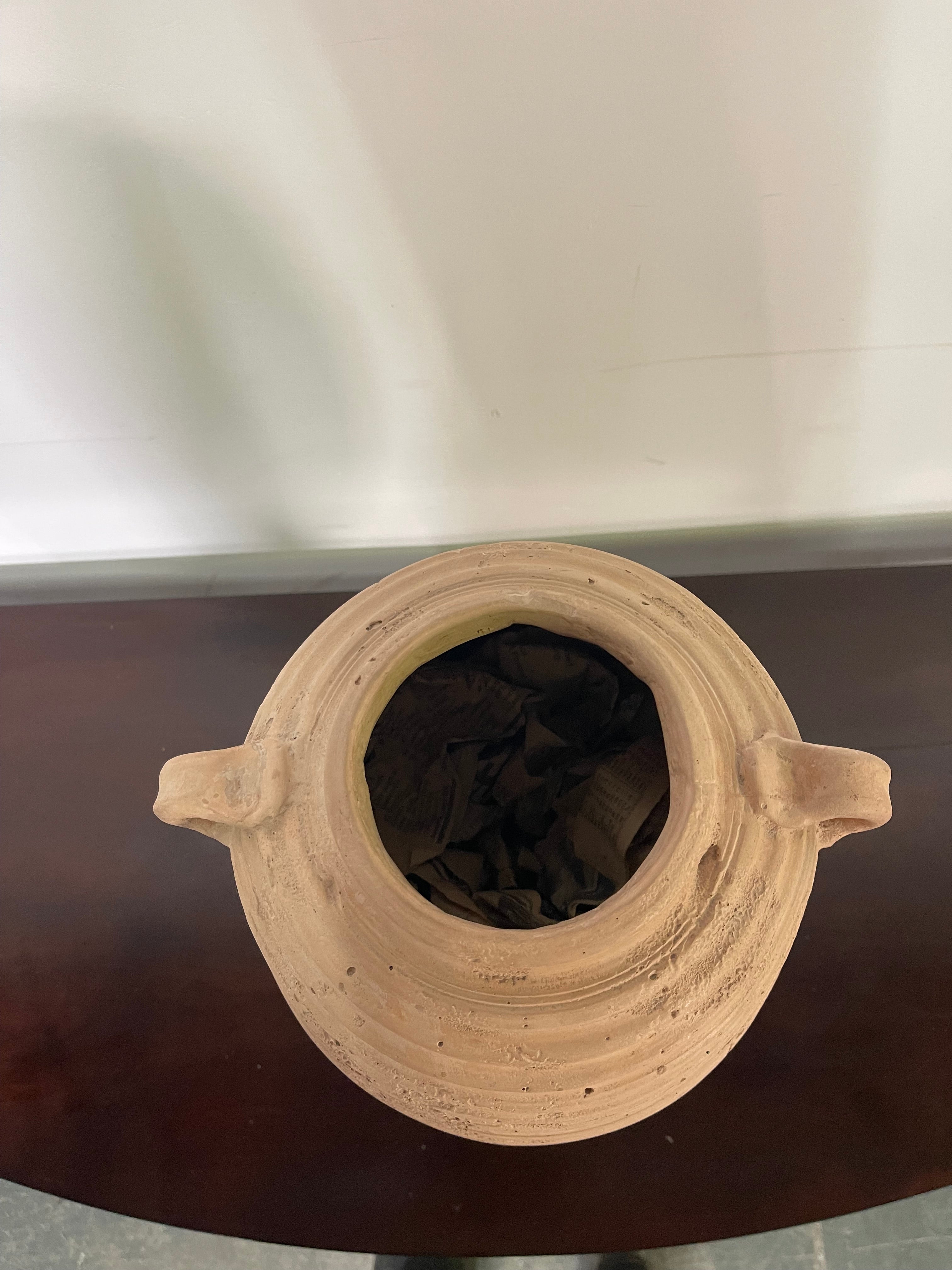 Rustic Mediterranean Terracotta Vase