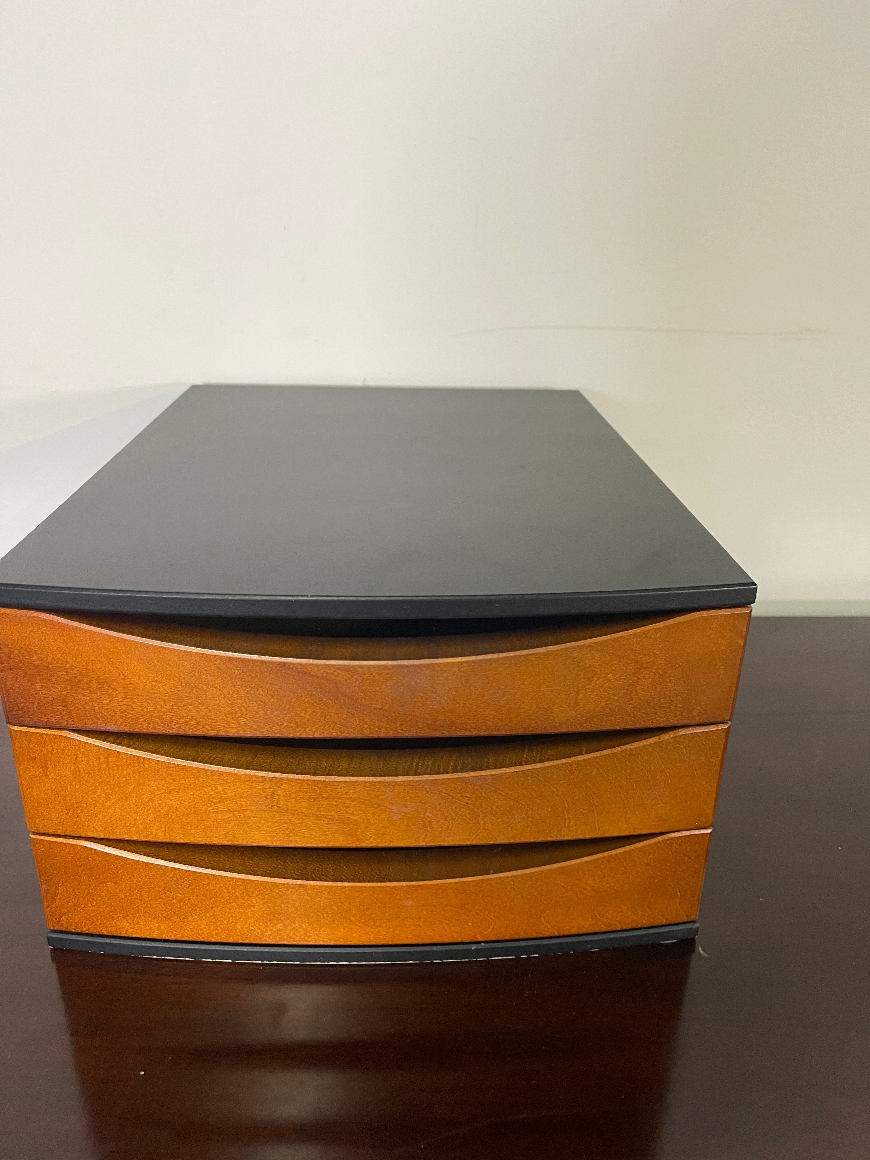Modern Curved 3-Drawer Organizer Box