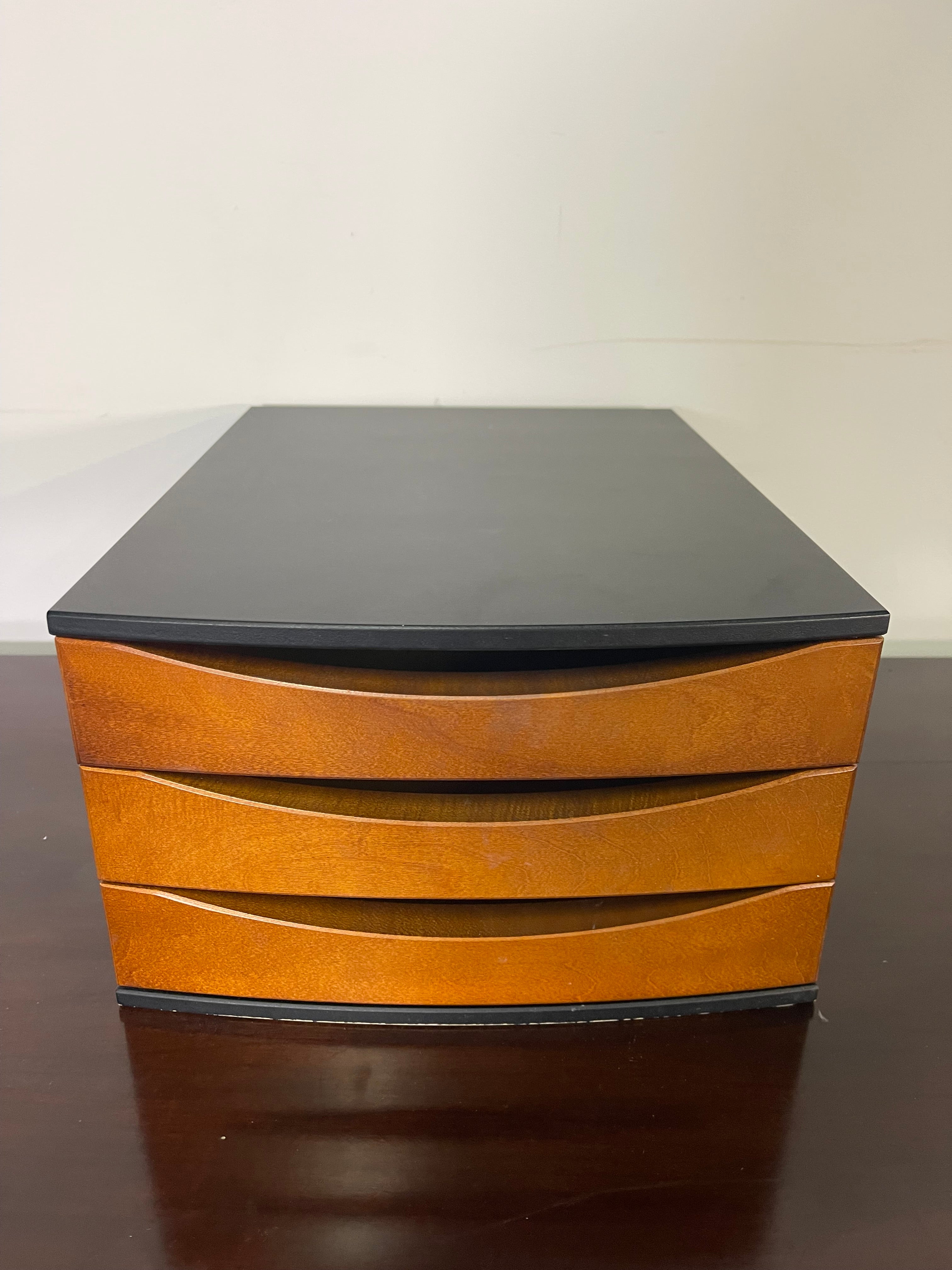 Modern Curved 3-Drawer Organizer Box
