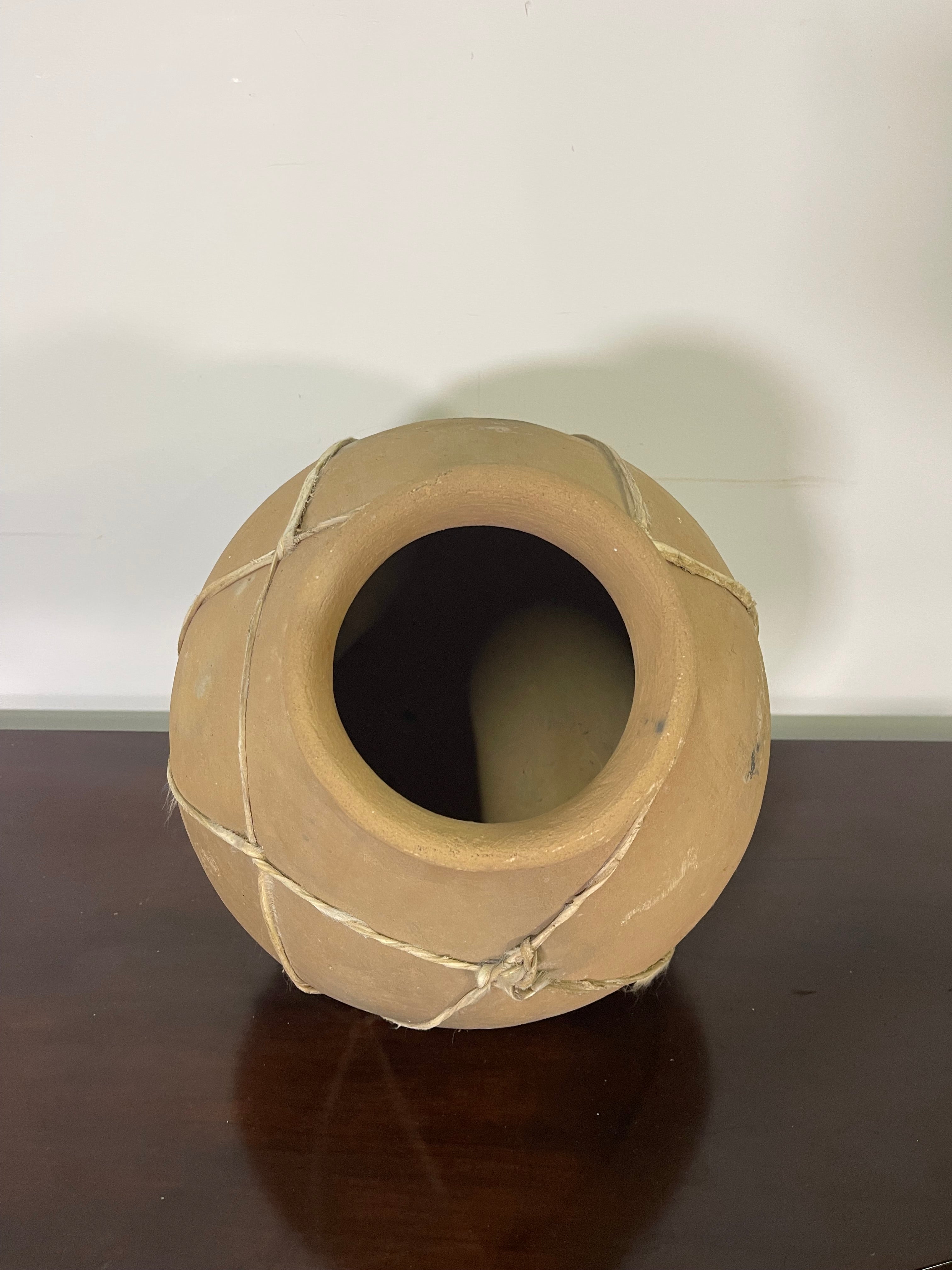 Handcrafted Rustic Clay Pottery Vase