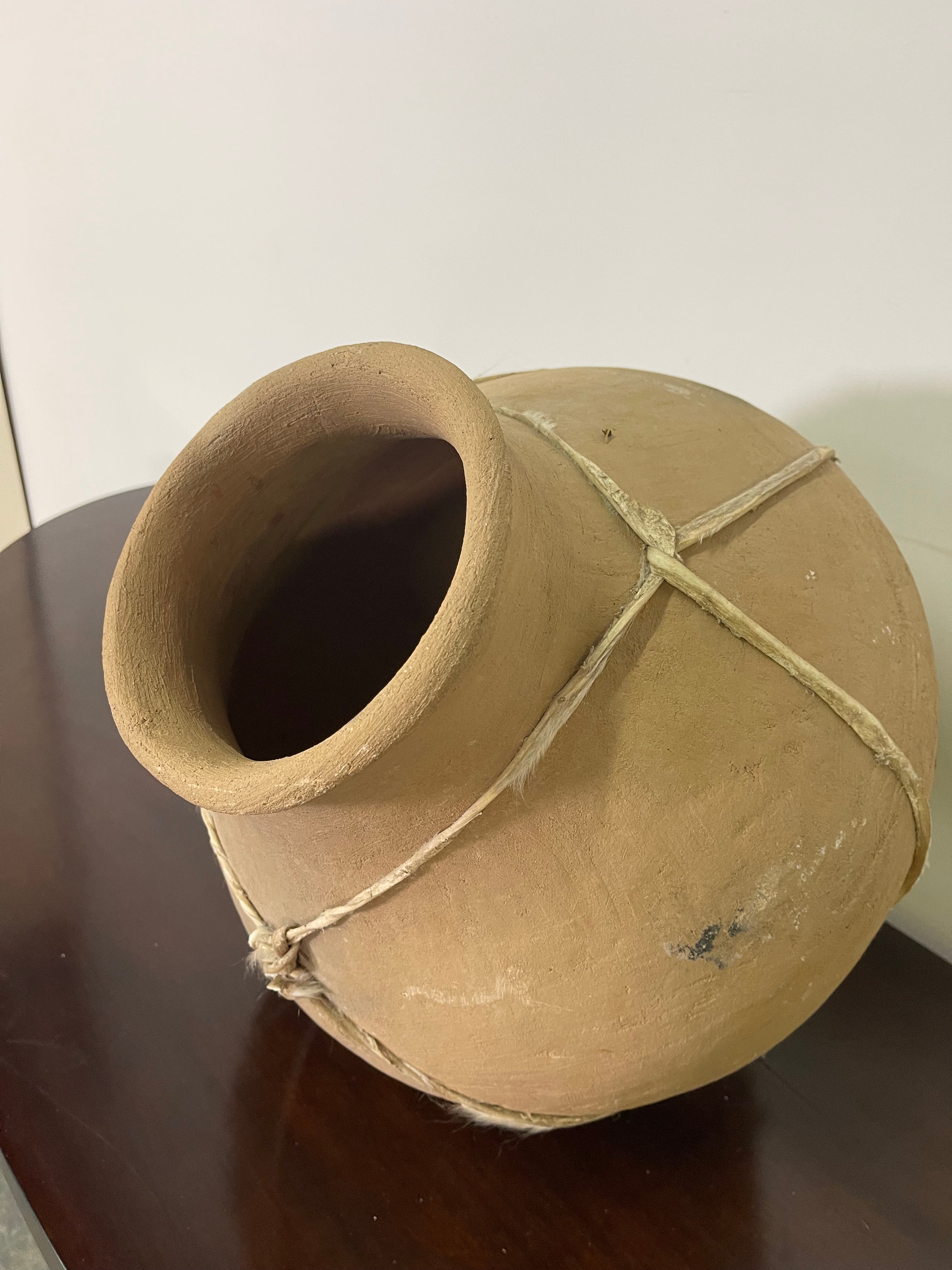 Handcrafted Rustic Clay Pottery Vase