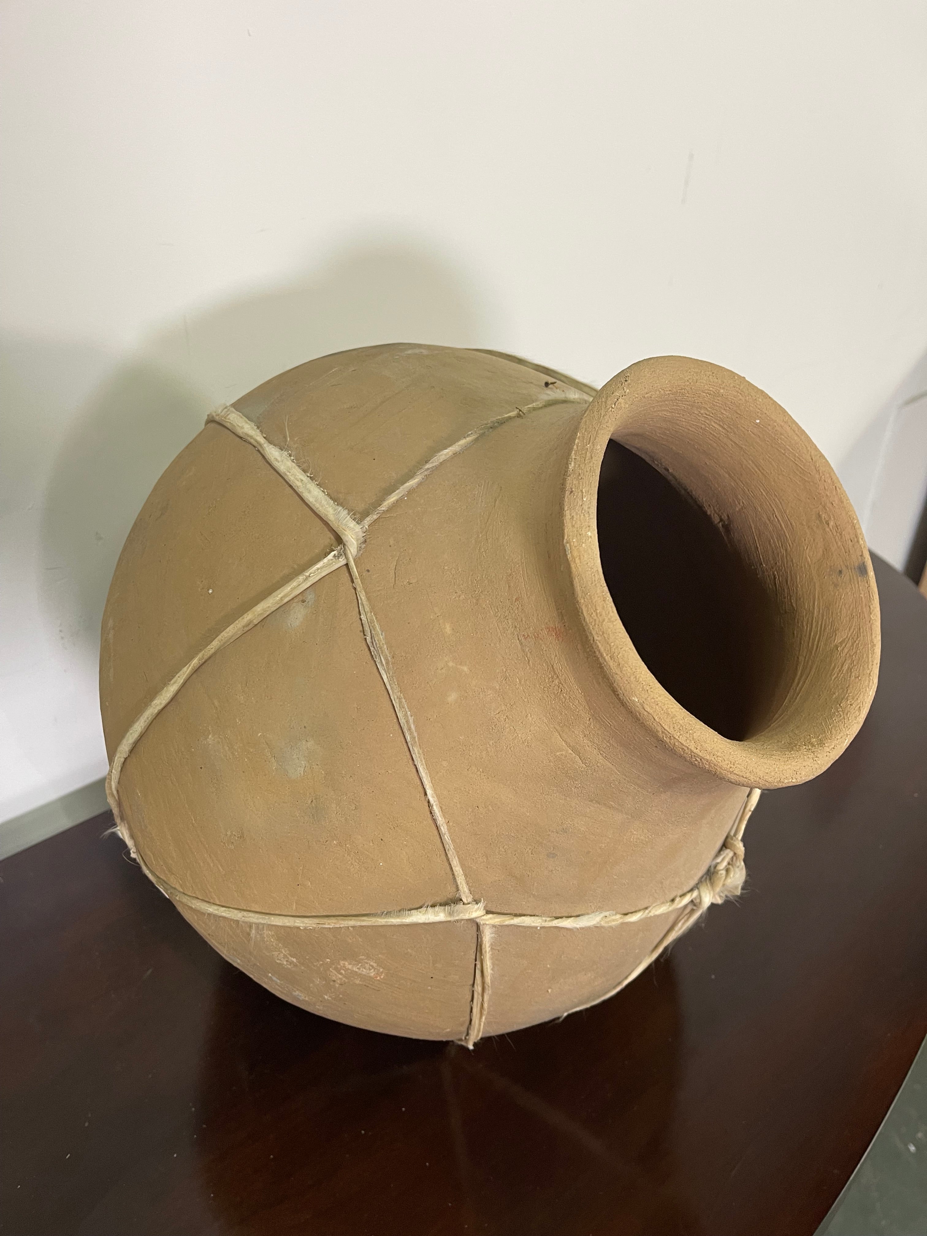 Handcrafted Rustic Clay Pottery Vase