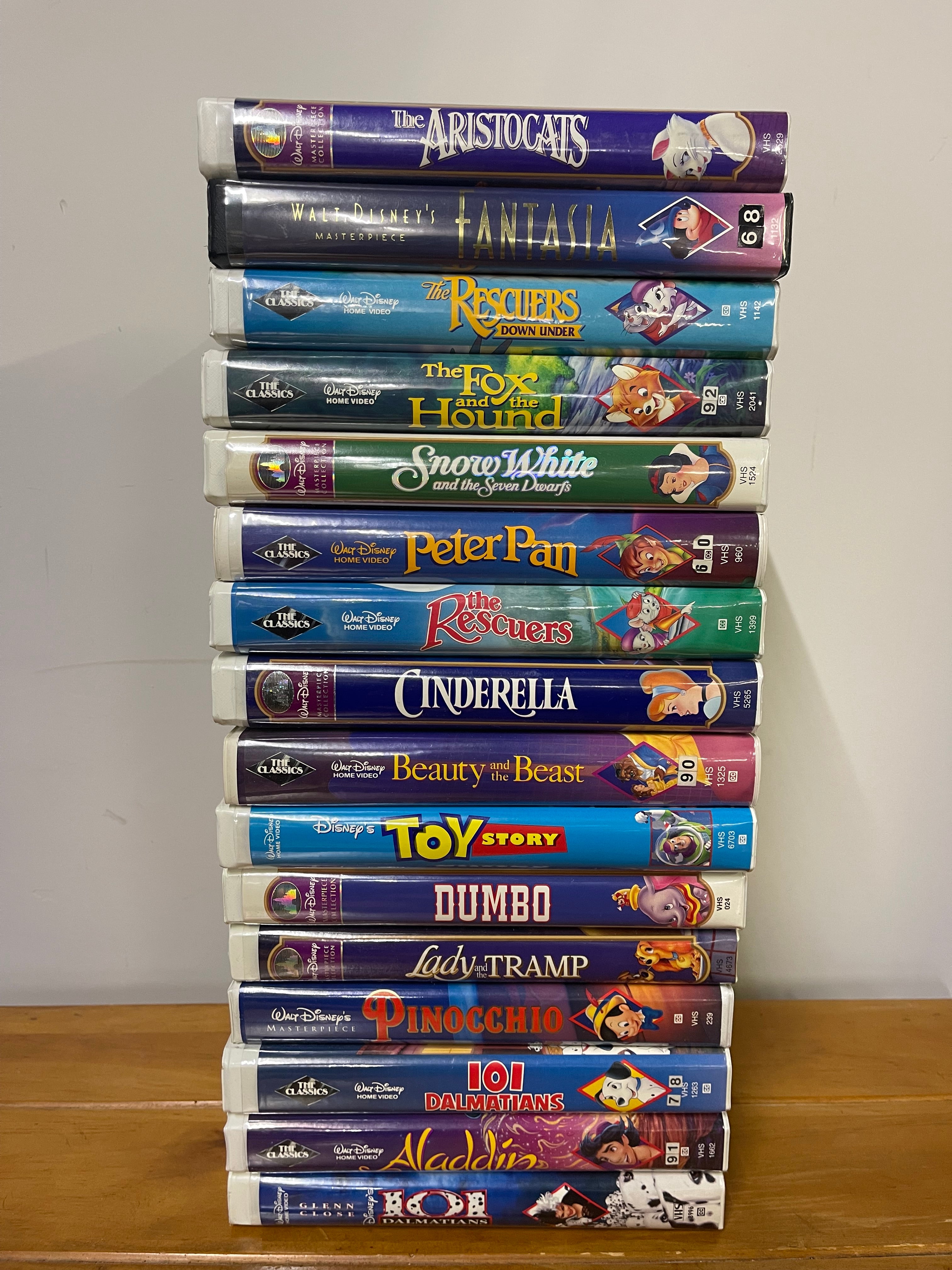 Vintage Disney VHS Collection – 16 Classic Movies