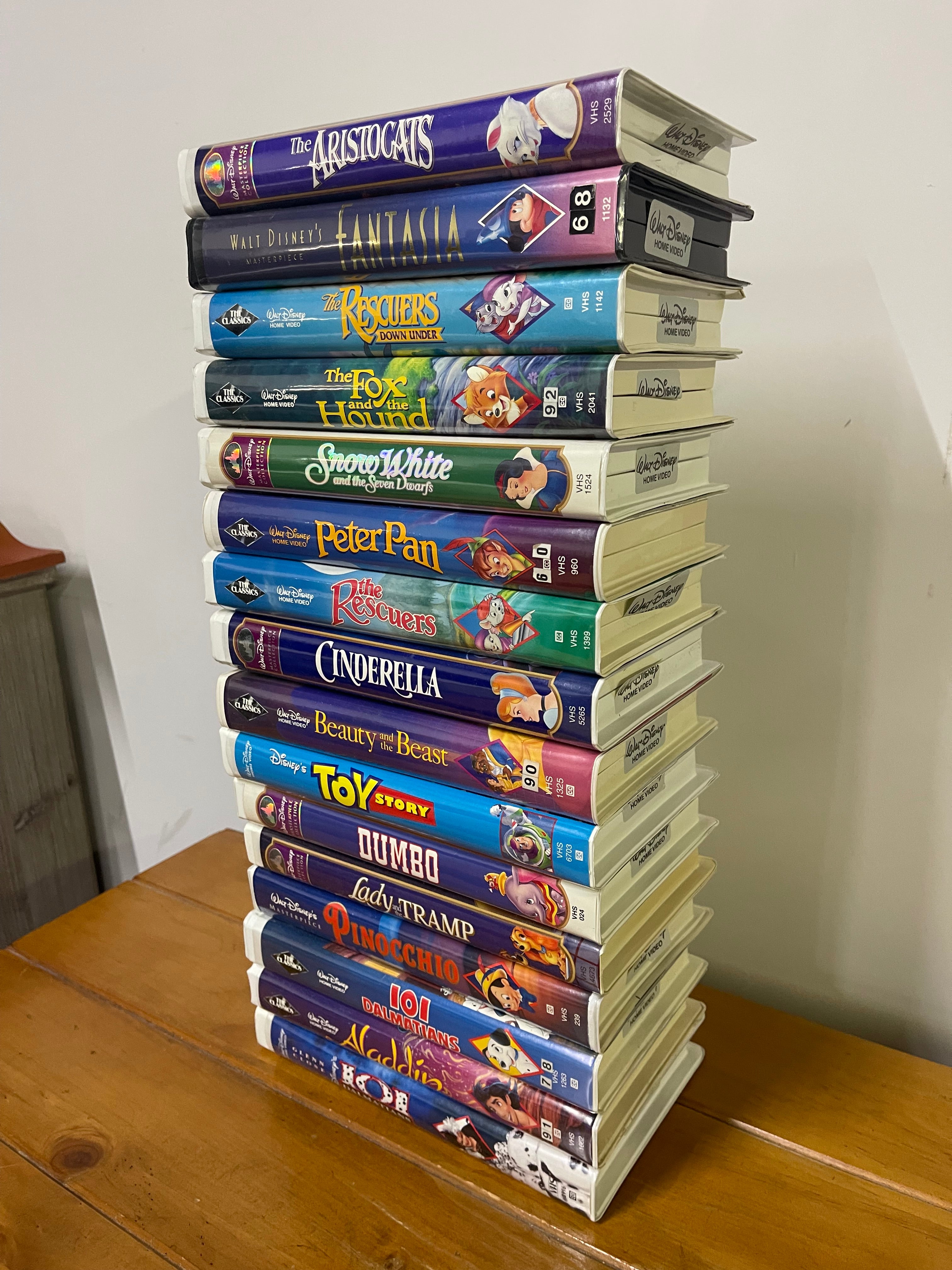 Vintage Disney VHS Collection – 16 Classic Movies