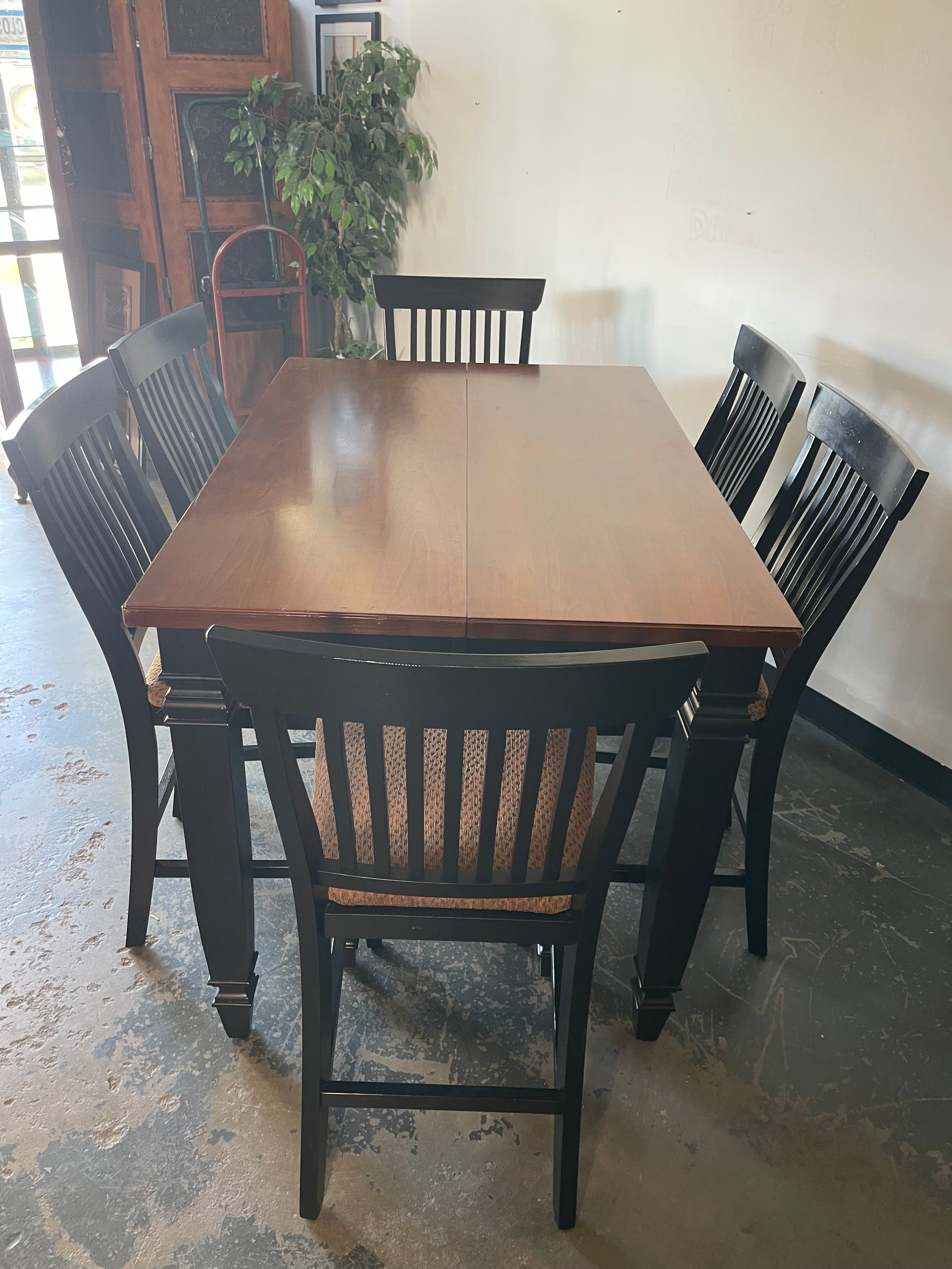 Counter Height Dining Table Set – 6 Chairs