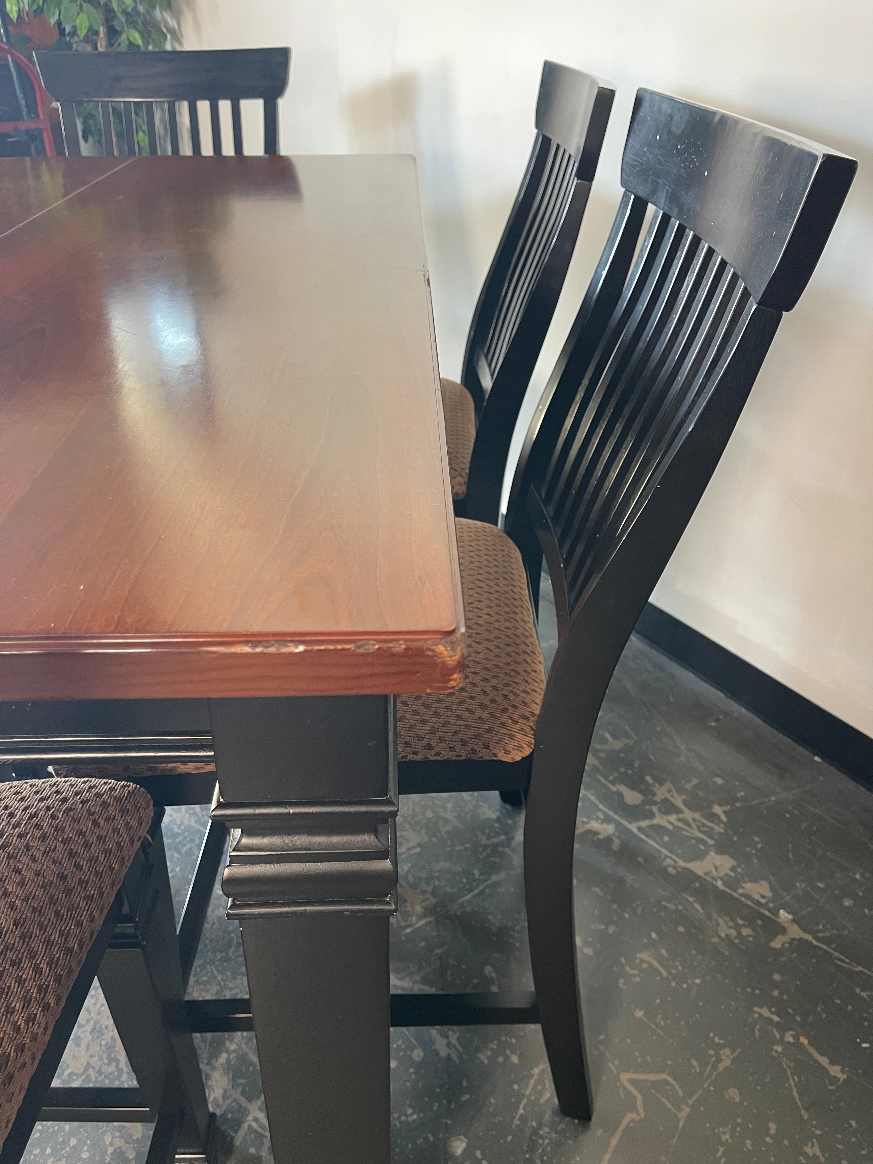 Counter Height Dining Table Set – 6 Chairs