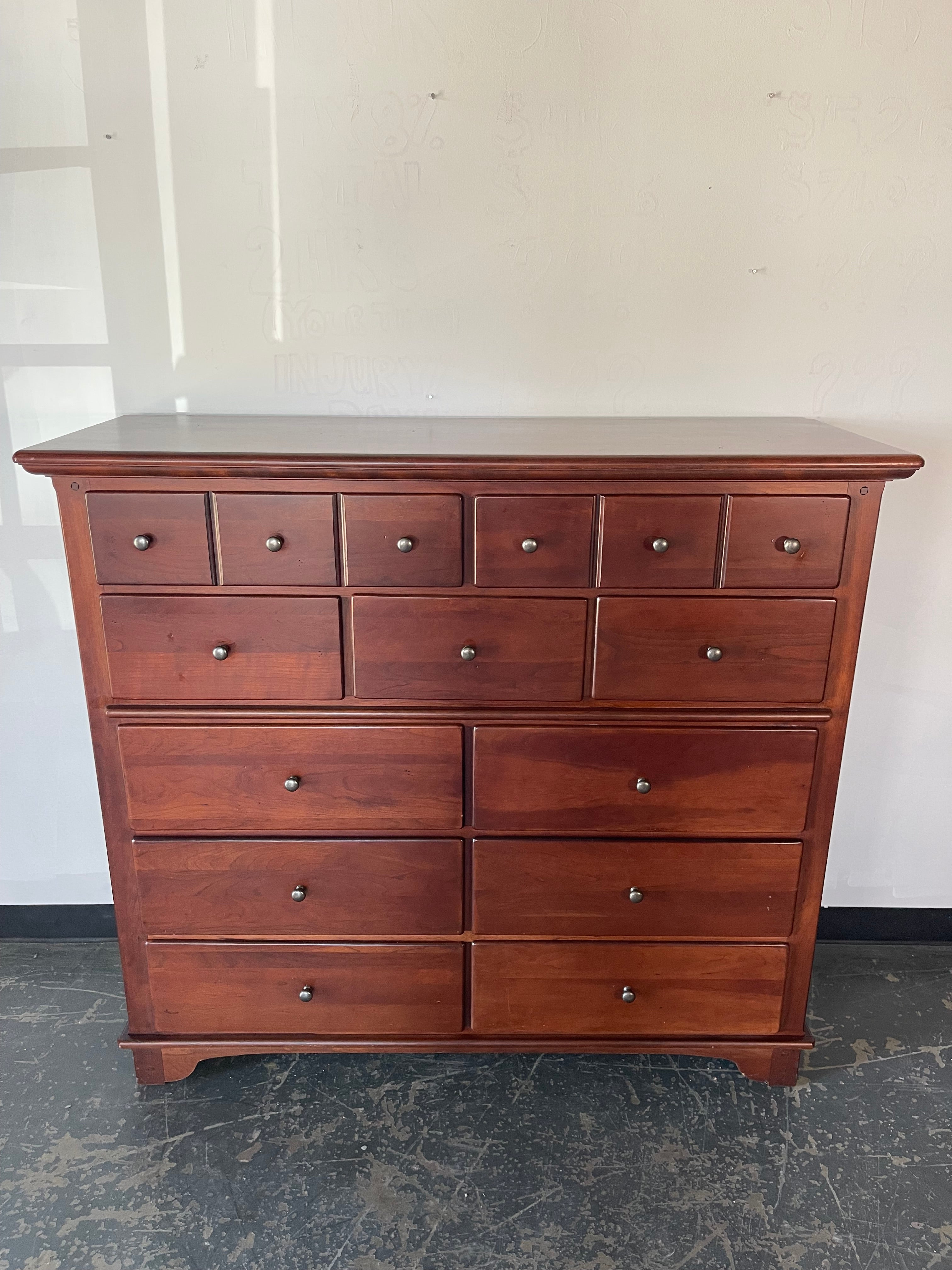 Cherry 11-Drawer Dresser