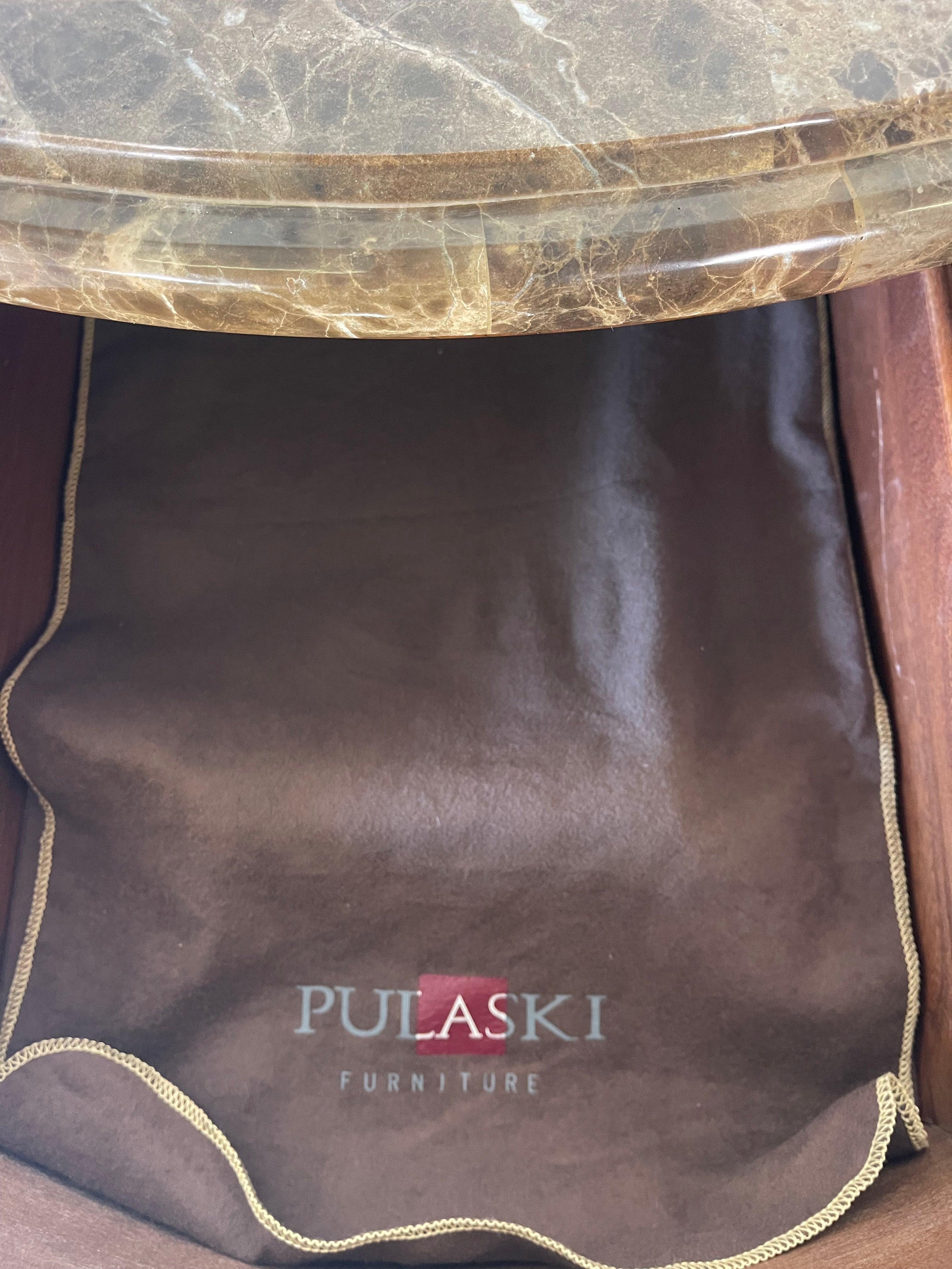 Pulaski Marble Top Bar Cabinet