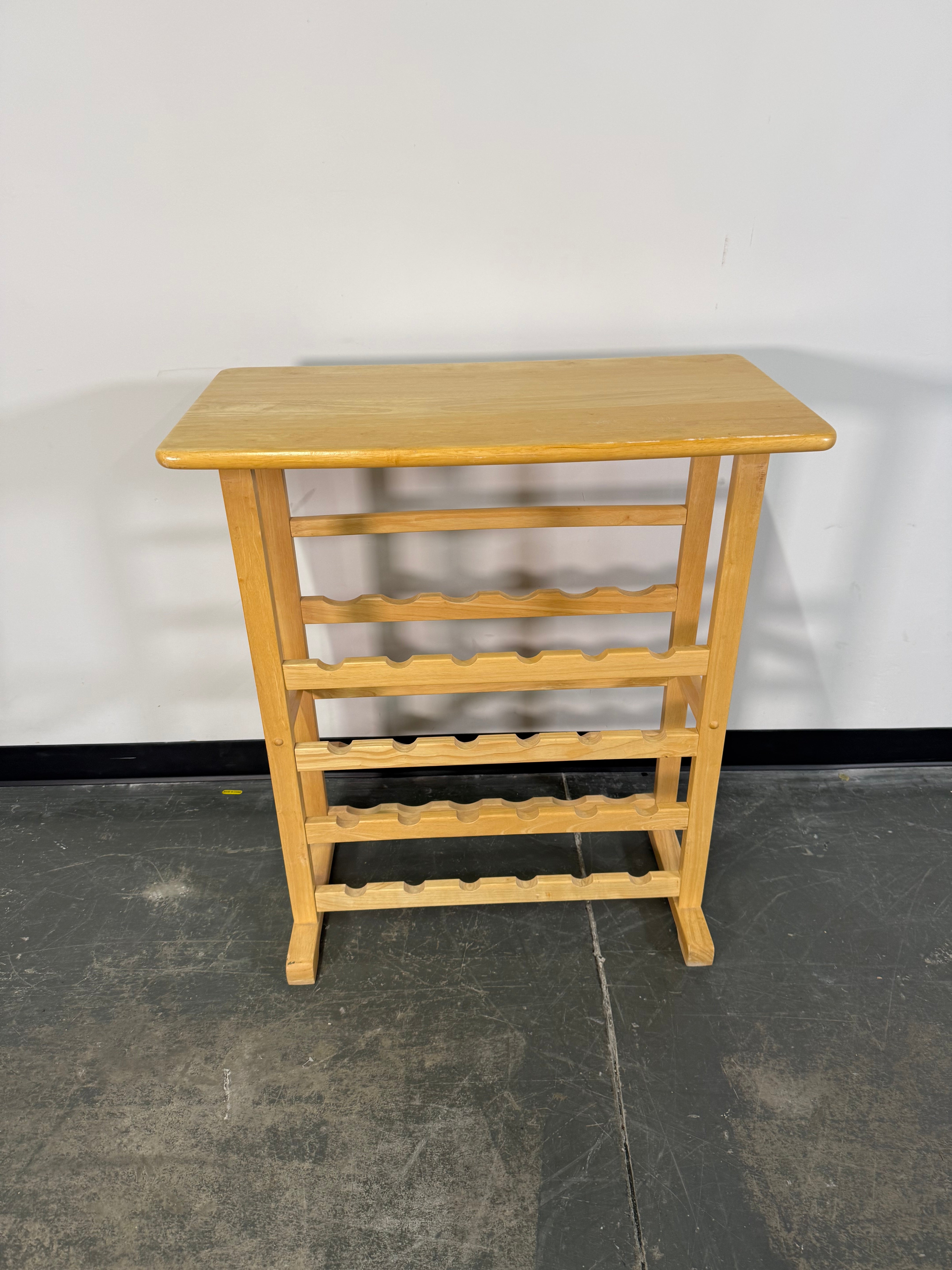 Solid Wood Wine Rack with Display Top