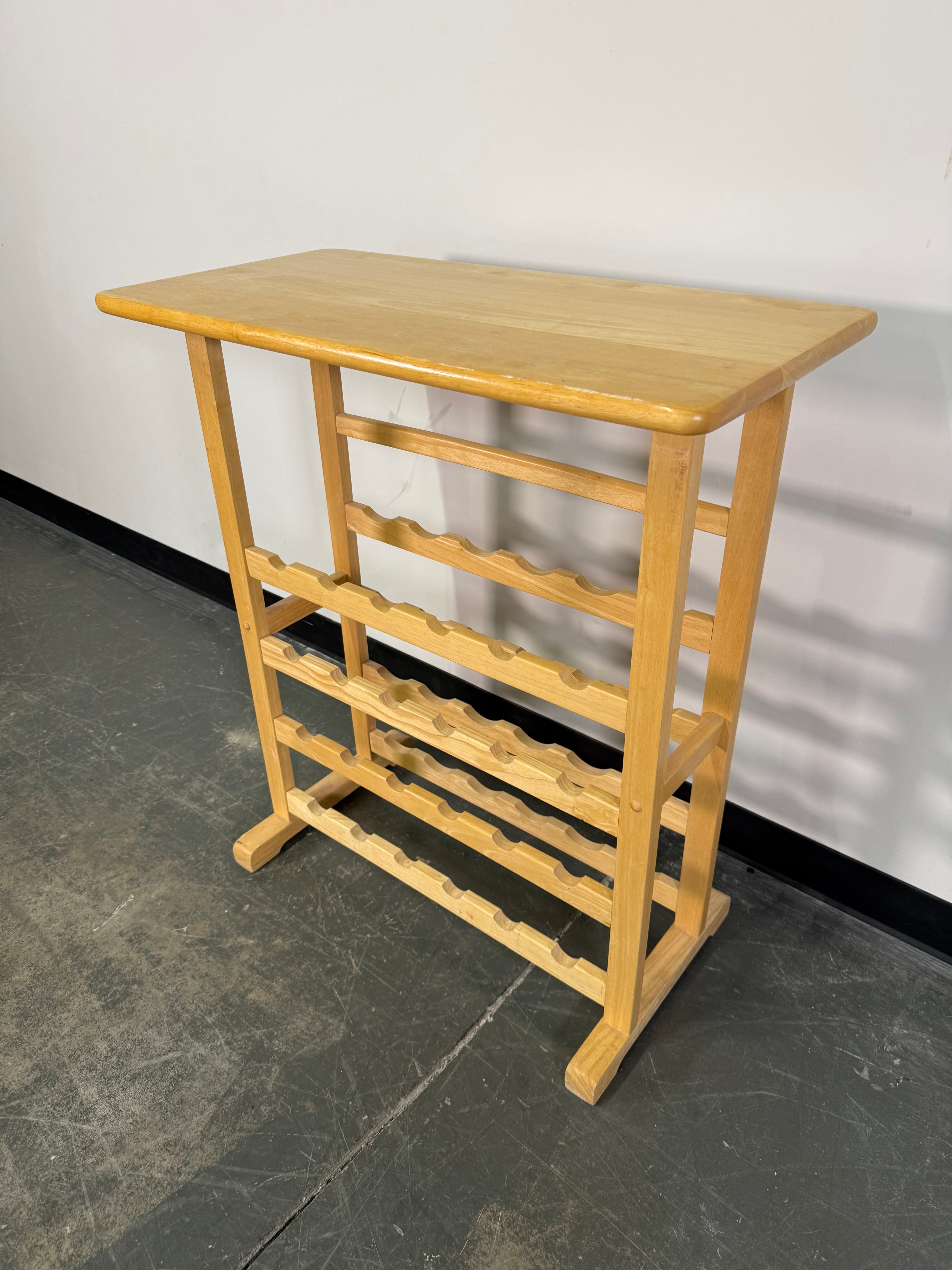 Solid Wood Wine Rack with Display Top