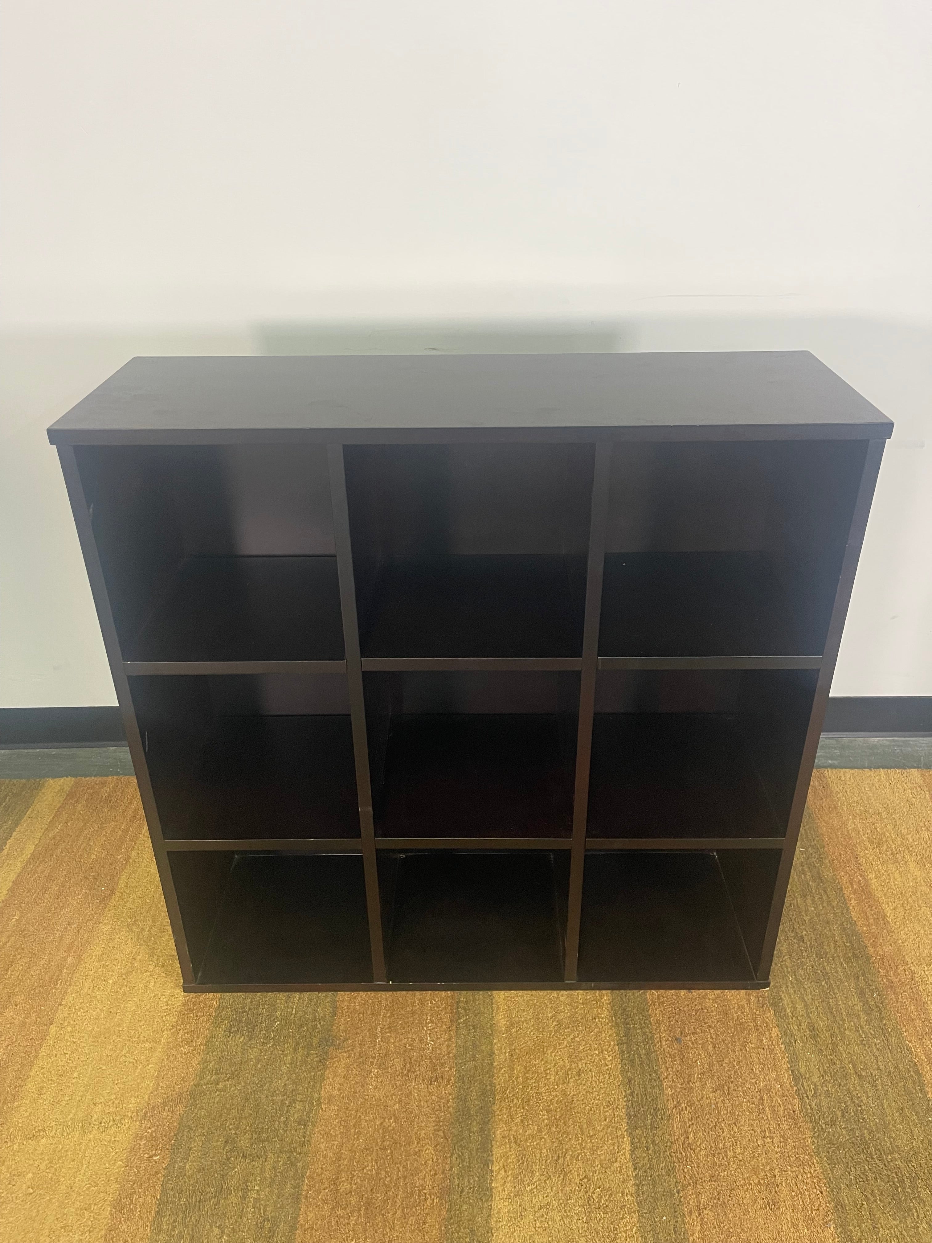 Espresso 4-Piece Wall Unit Set (2 Bookshelves + 2 Cube Storage)
