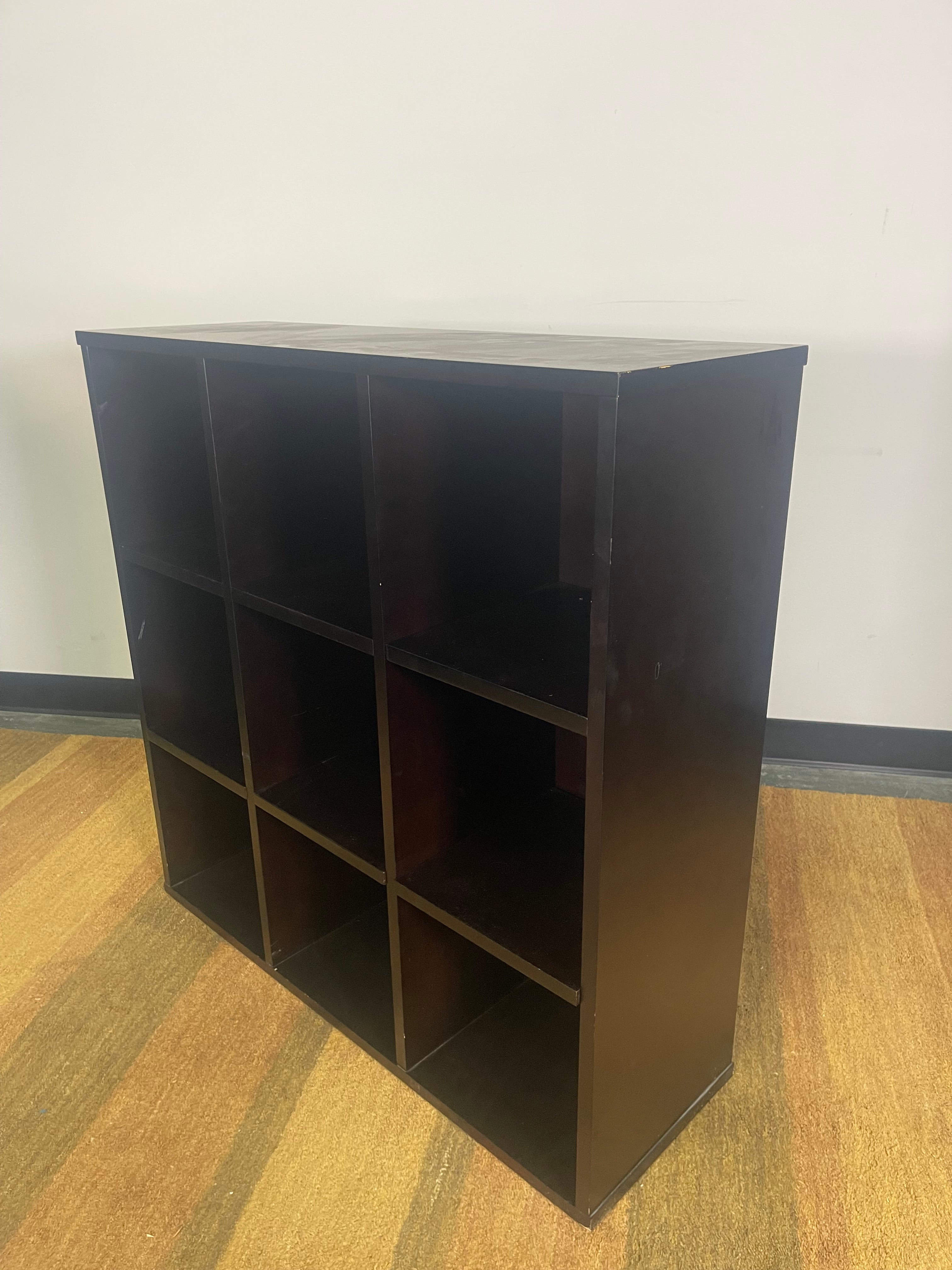 Espresso 4-Piece Wall Unit Set (2 Bookshelves + 2 Cube Storage)