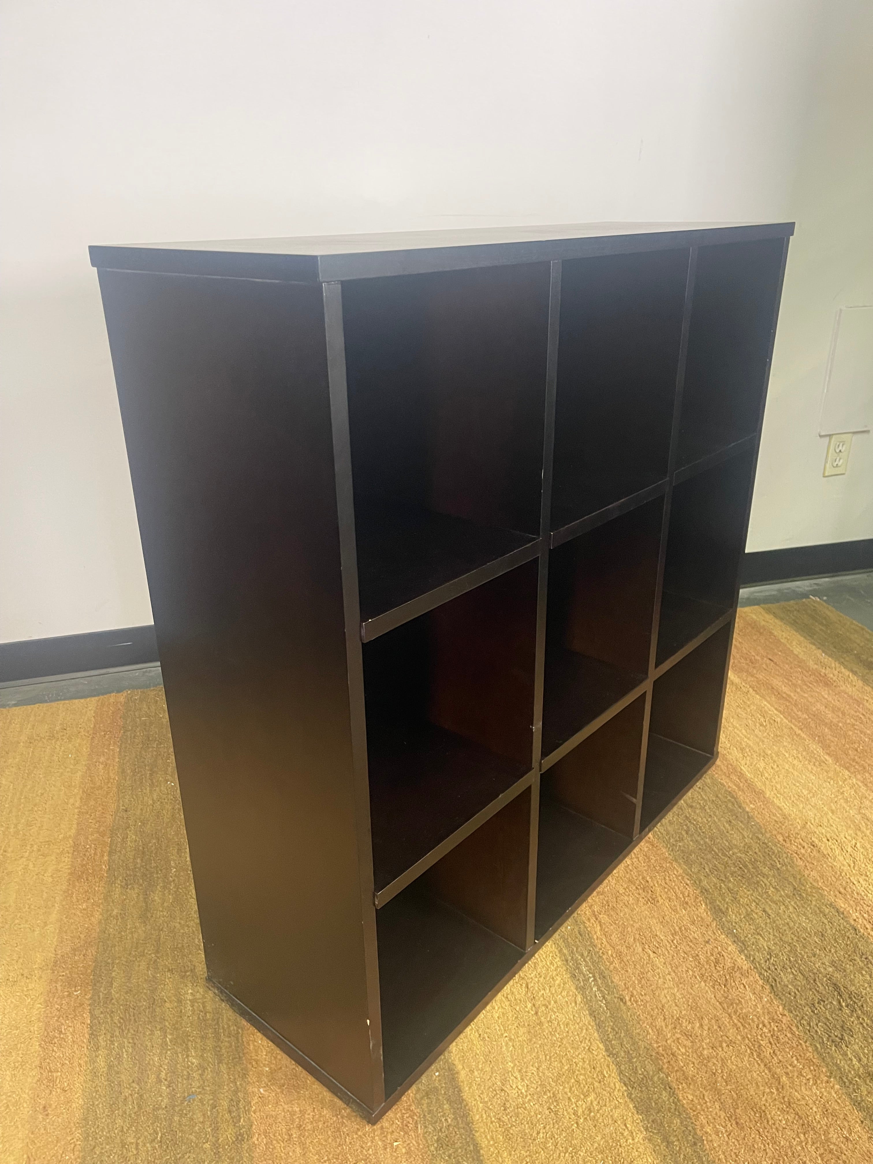 Espresso 4-Piece Wall Unit Set (2 Bookshelves + 2 Cube Storage)