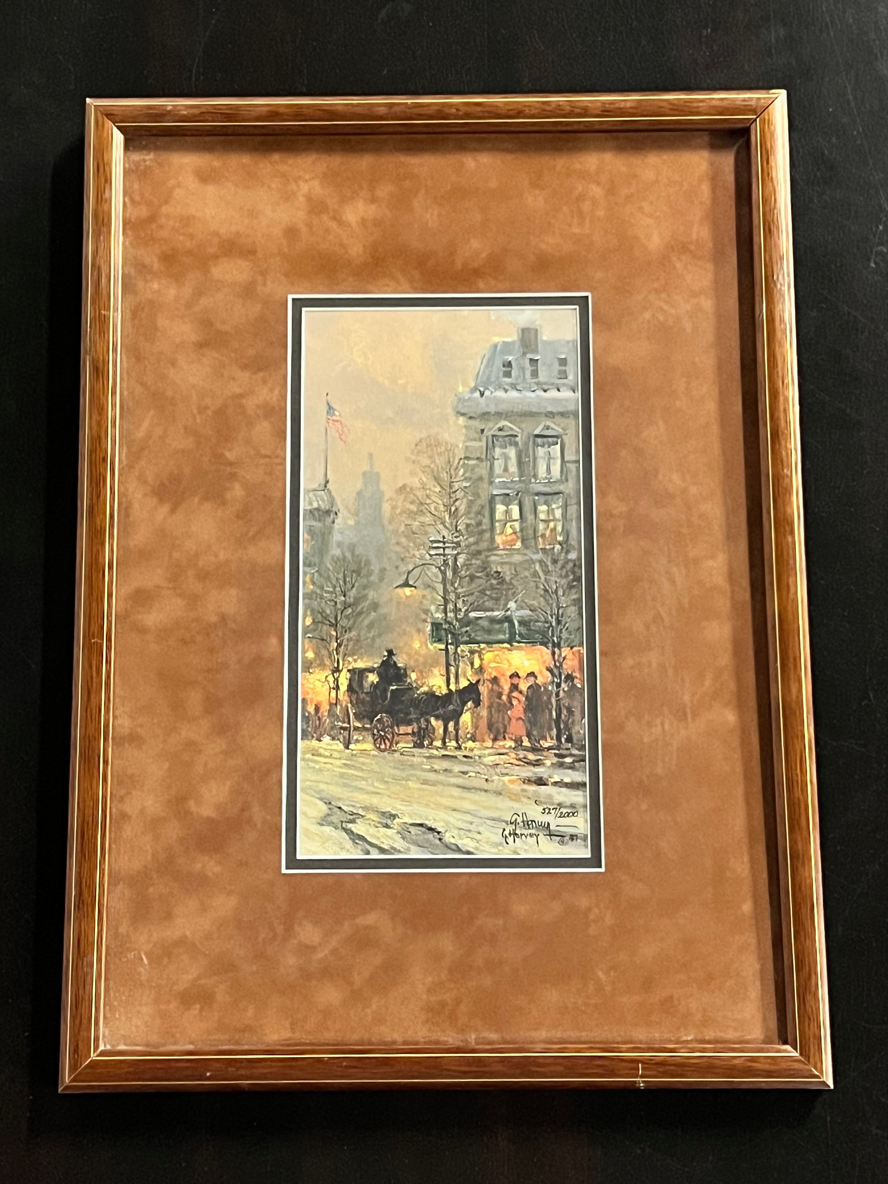 Framed Art Print — “The Dinner Carriage” by Gerald Harvey Jones
