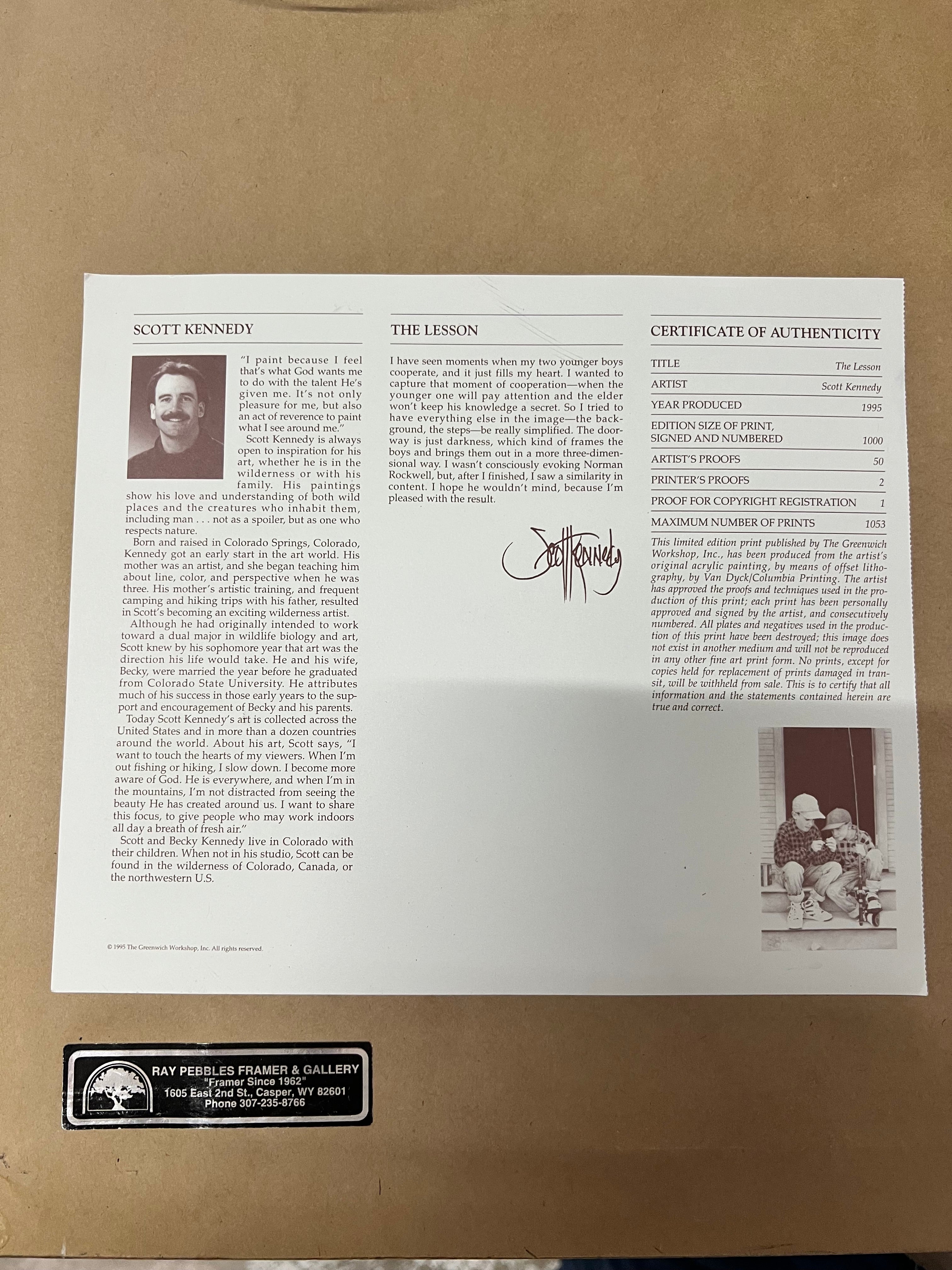 Framed Art Print — “The Lesson”