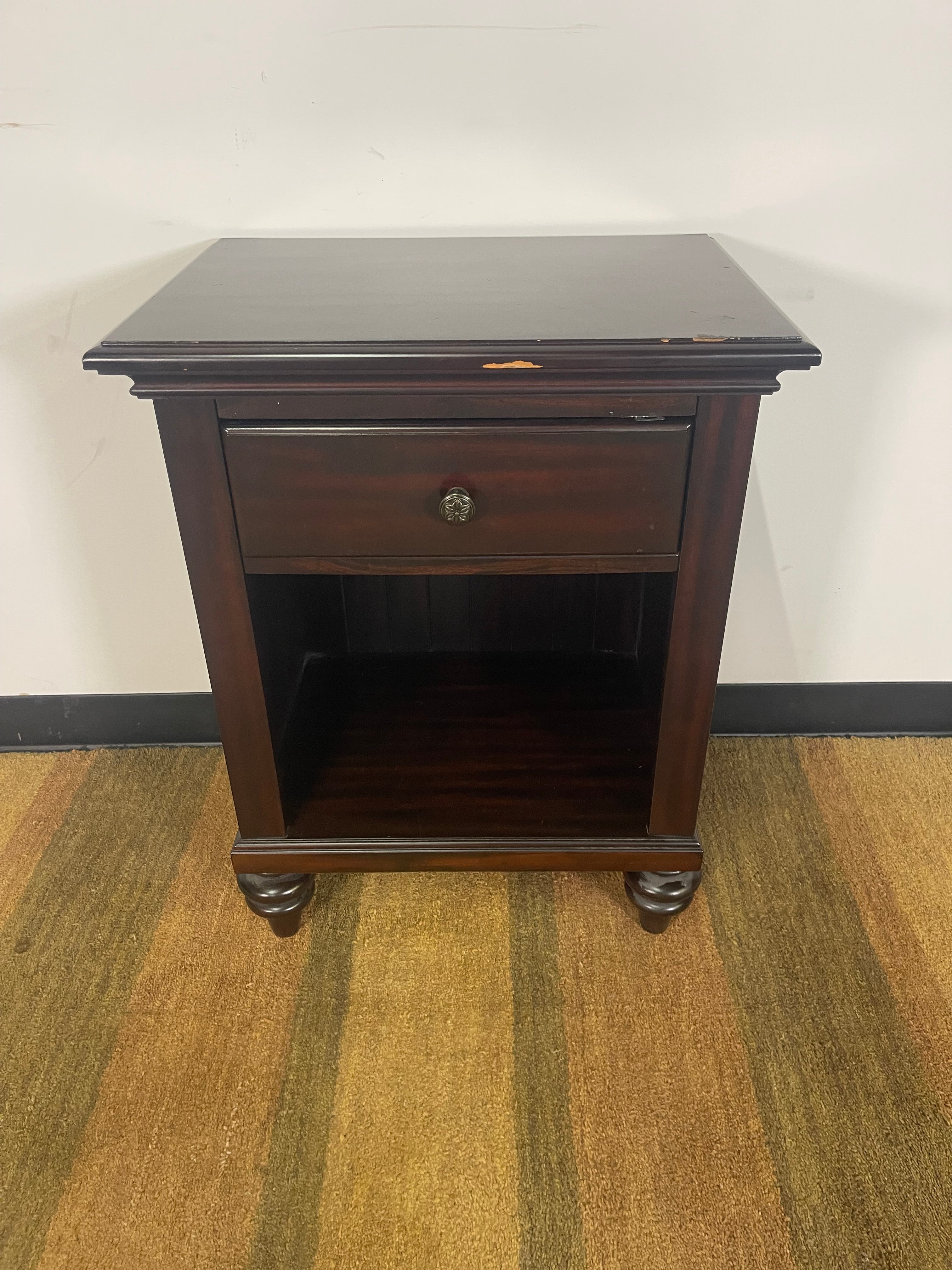 Dark Wood Traditional Nightstand