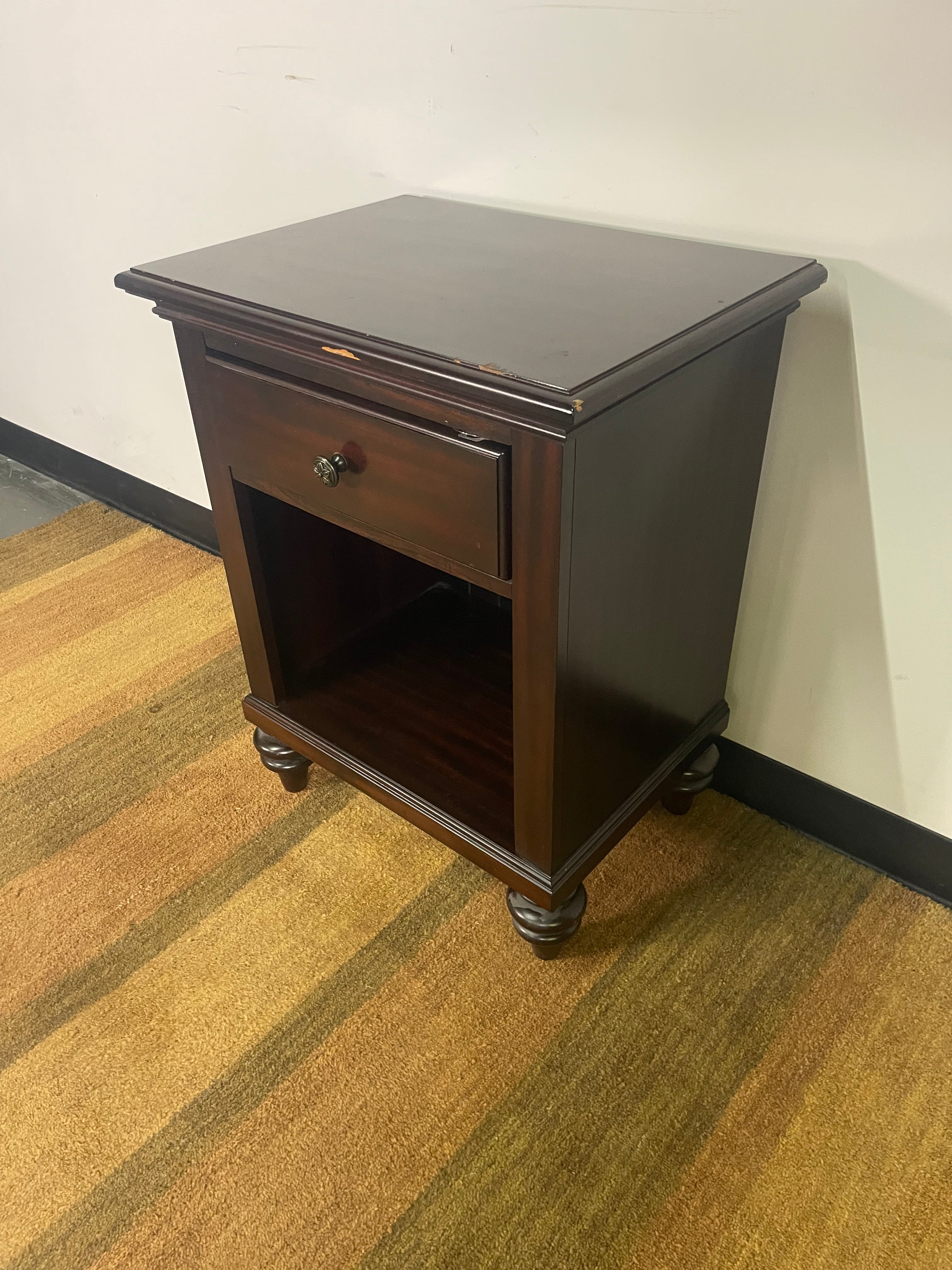 Dark Wood Traditional Nightstand