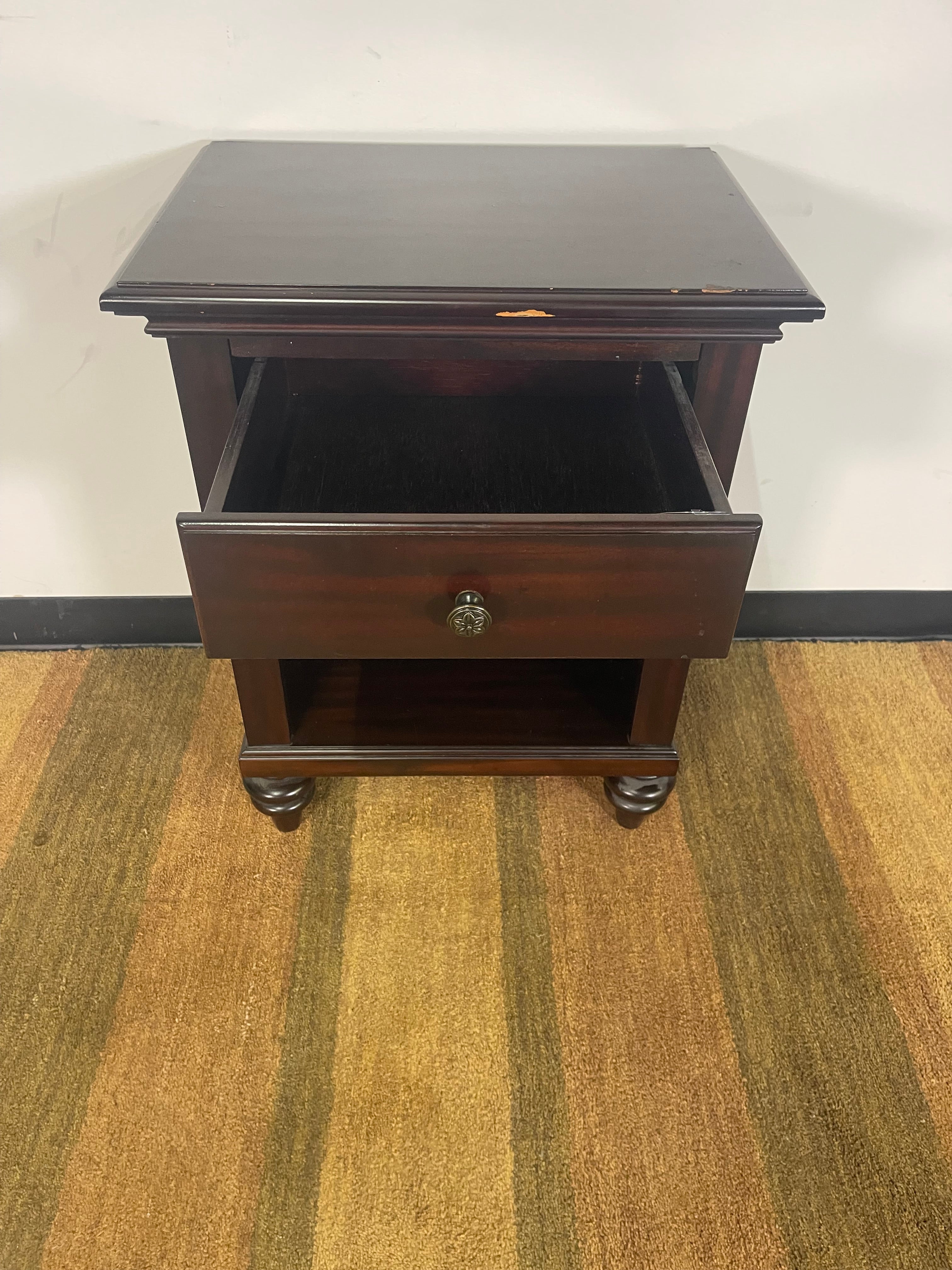 Dark Wood Traditional Nightstand