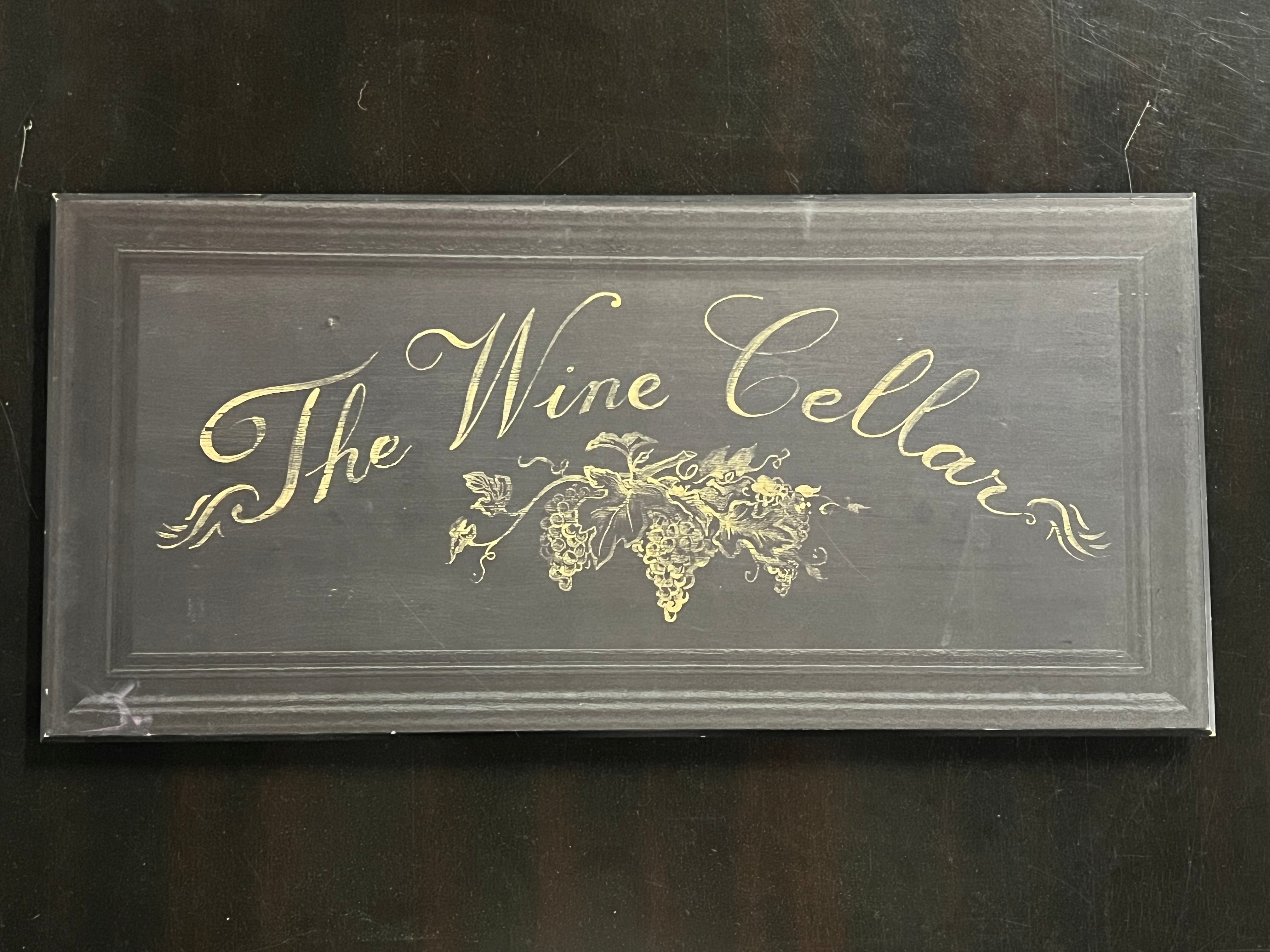 “The Wine Cellar” Decorative Wall Sign