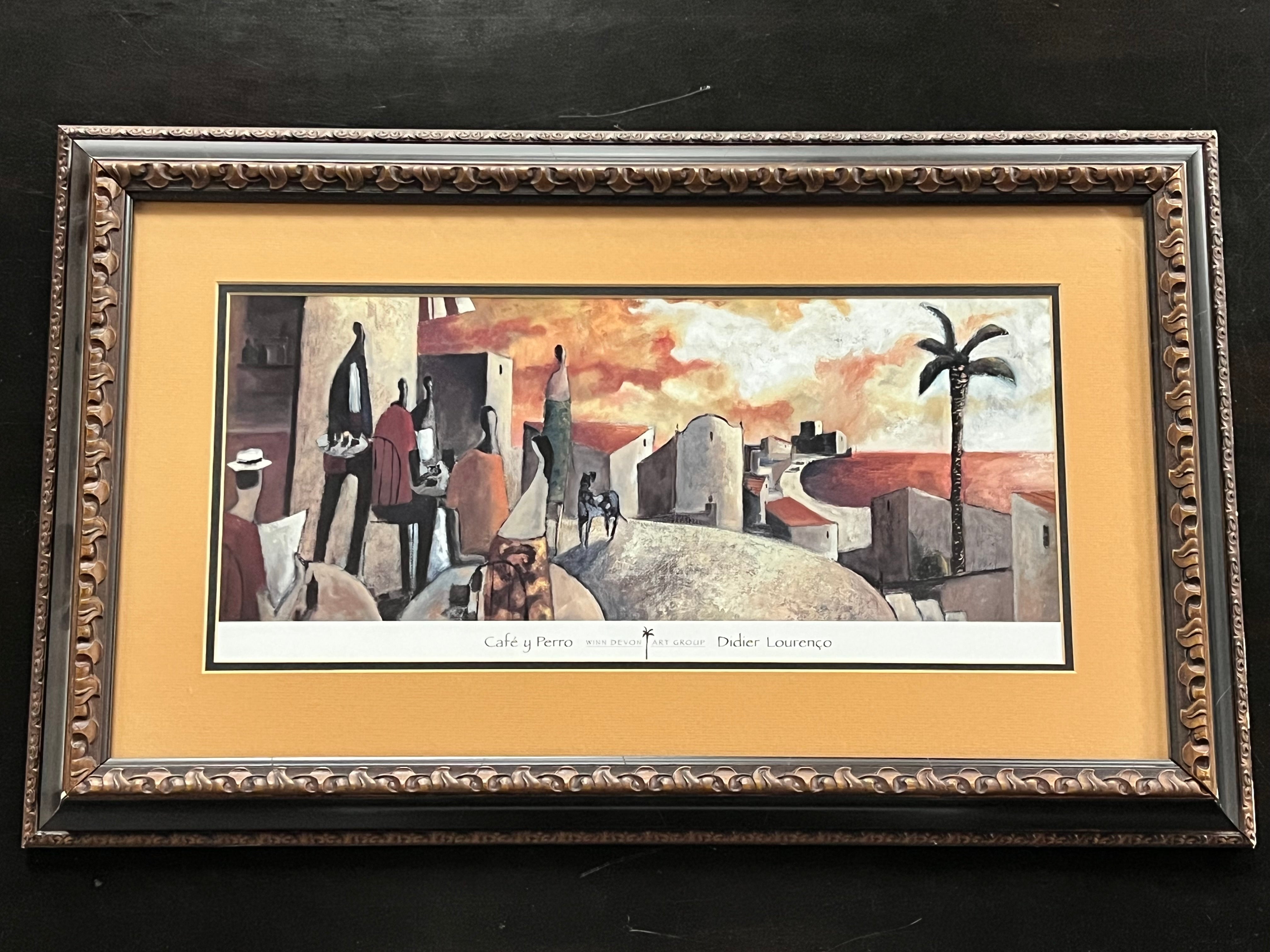 Didier Lourenço “Cafe y Perro” – Framed Art Print