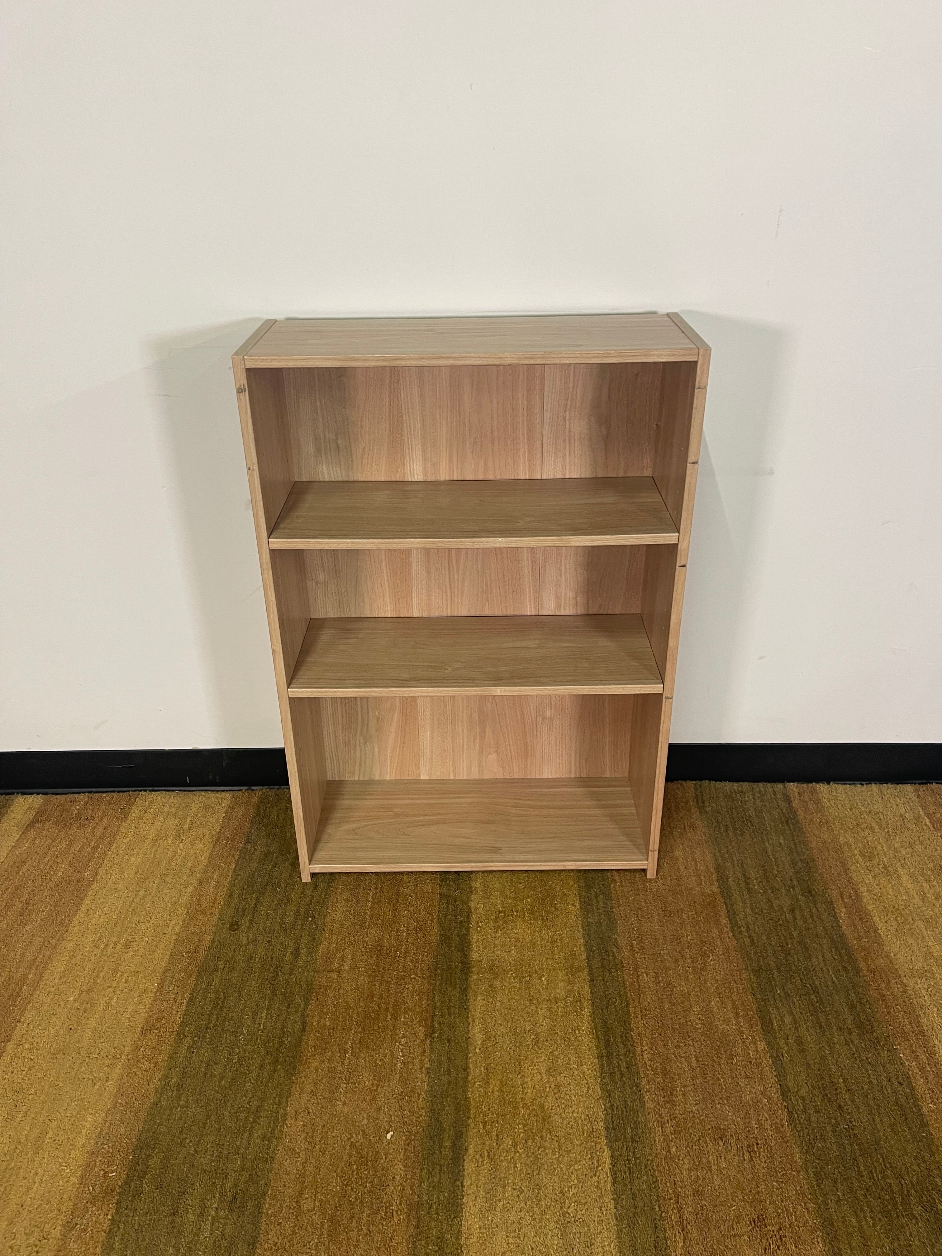 Simple Wood-Grain Bookshelf
