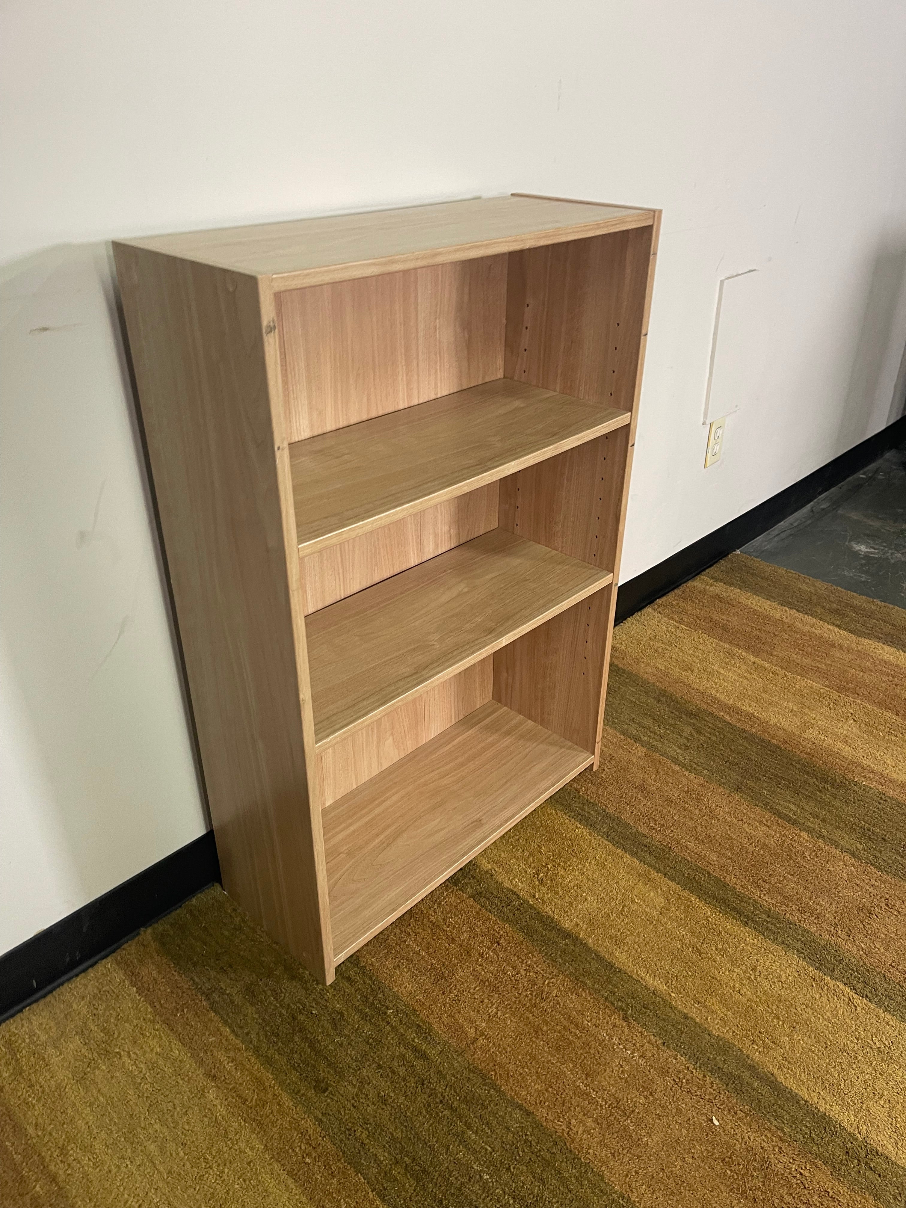 Simple Wood-Grain Bookshelf