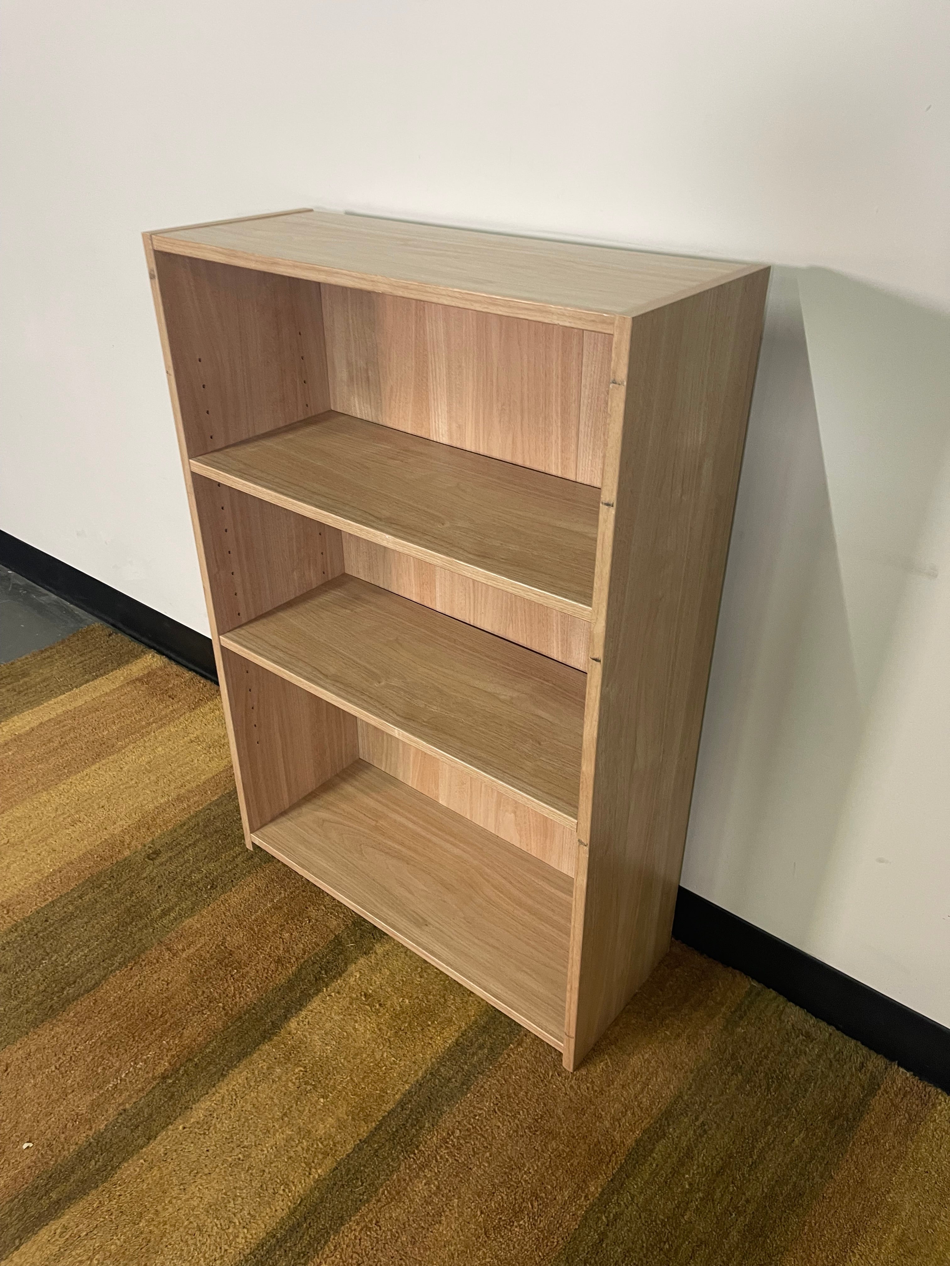 Simple Wood-Grain Bookshelf