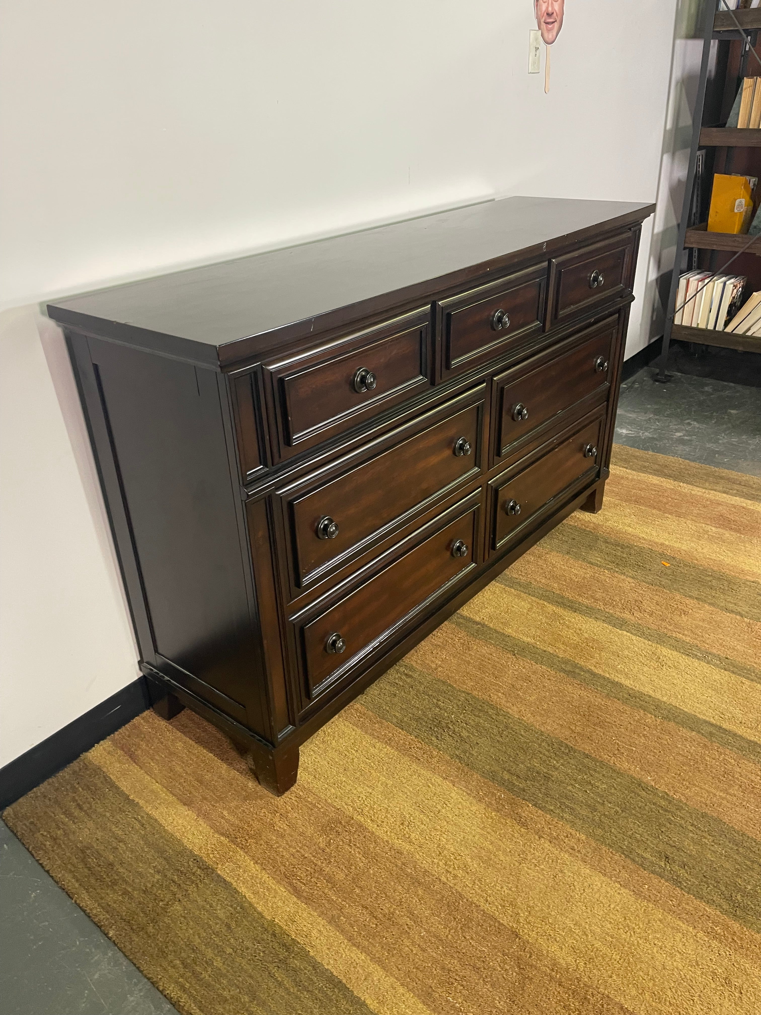 Espresso Wood Dresser & Nightstand Set