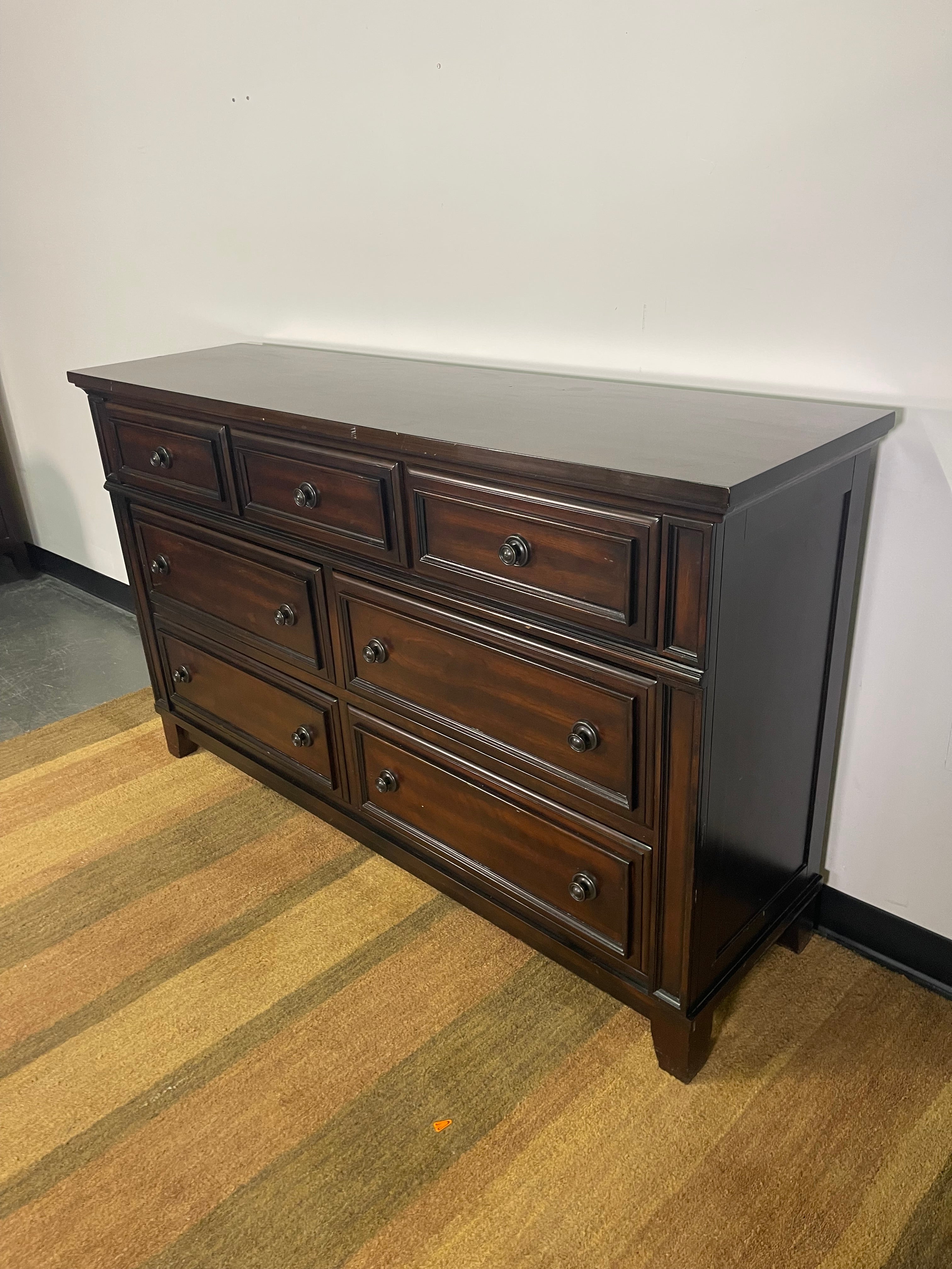 Espresso Wood Dresser & Nightstand Set