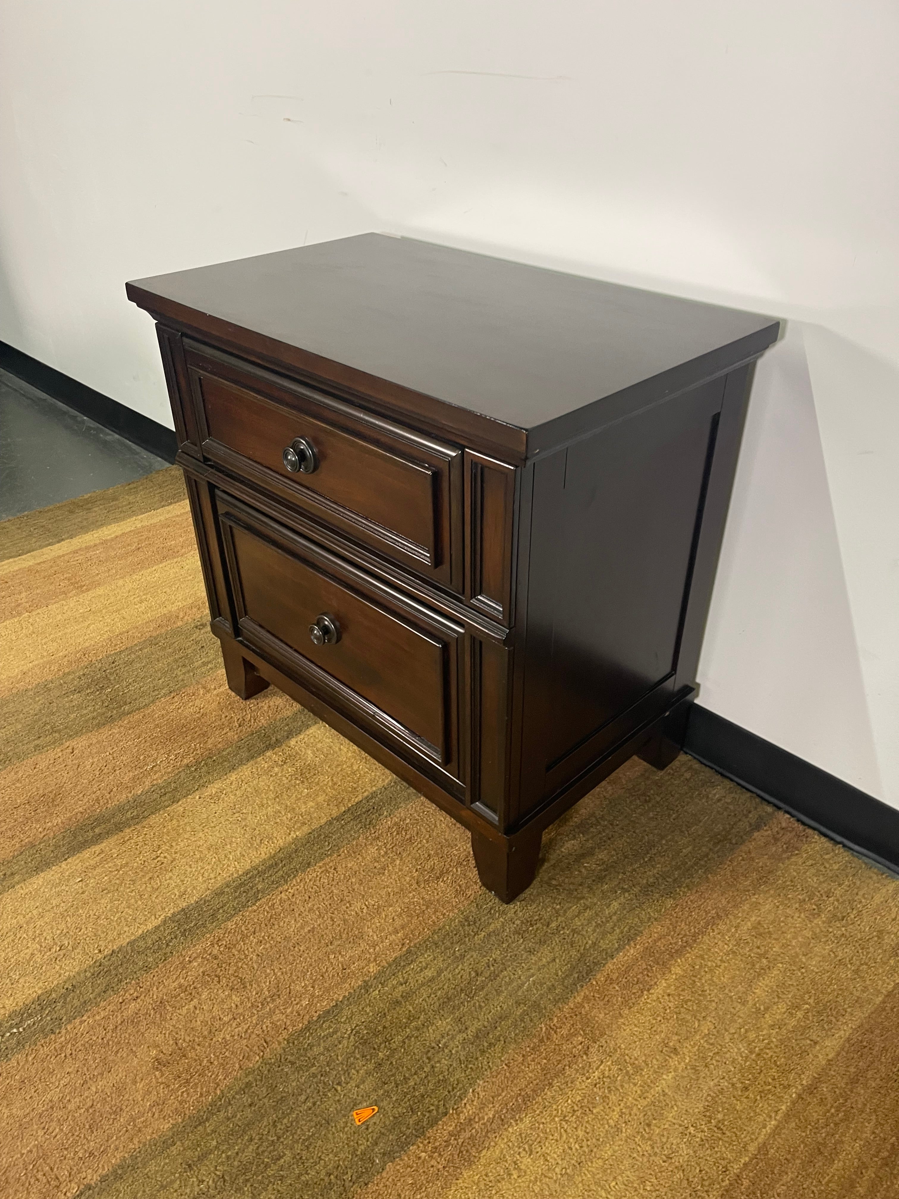 Espresso Wood Dresser & Nightstand Set