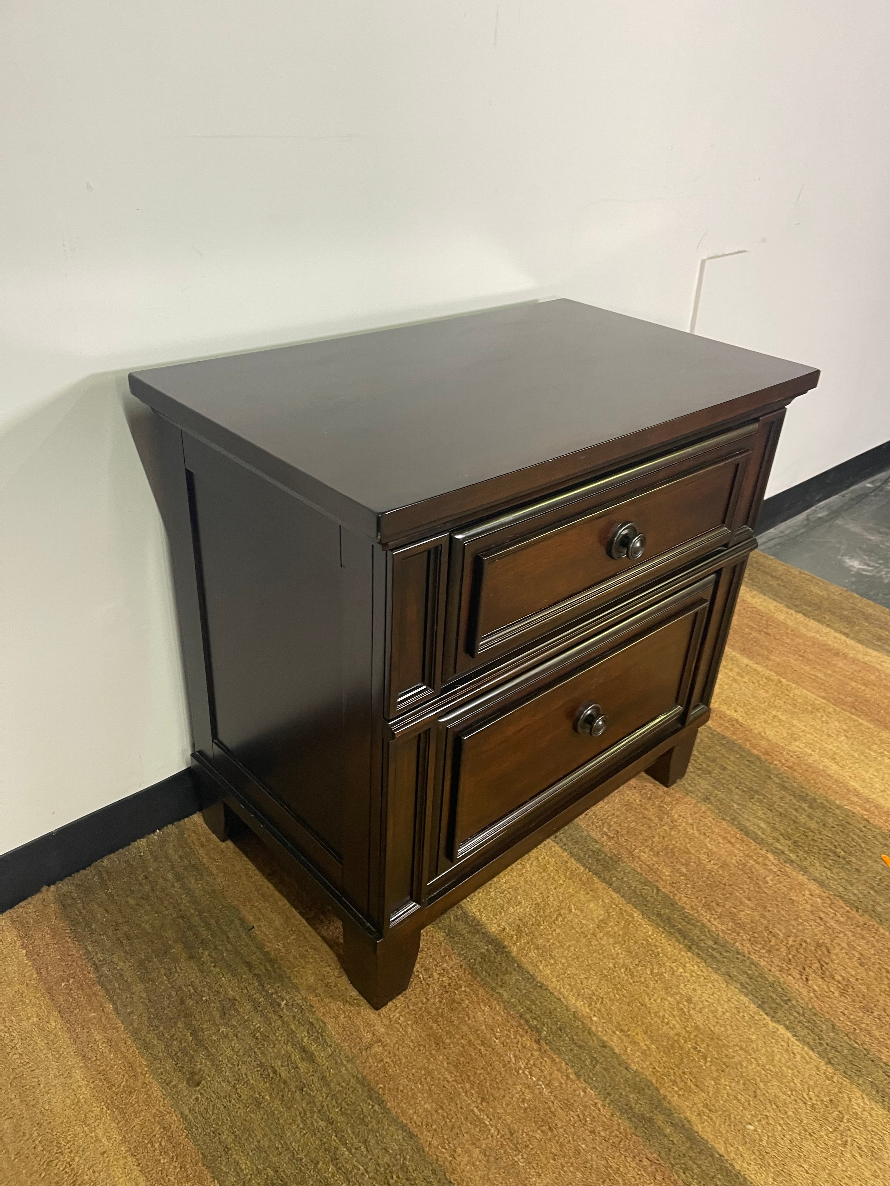 Espresso Wood Dresser & Nightstand Set