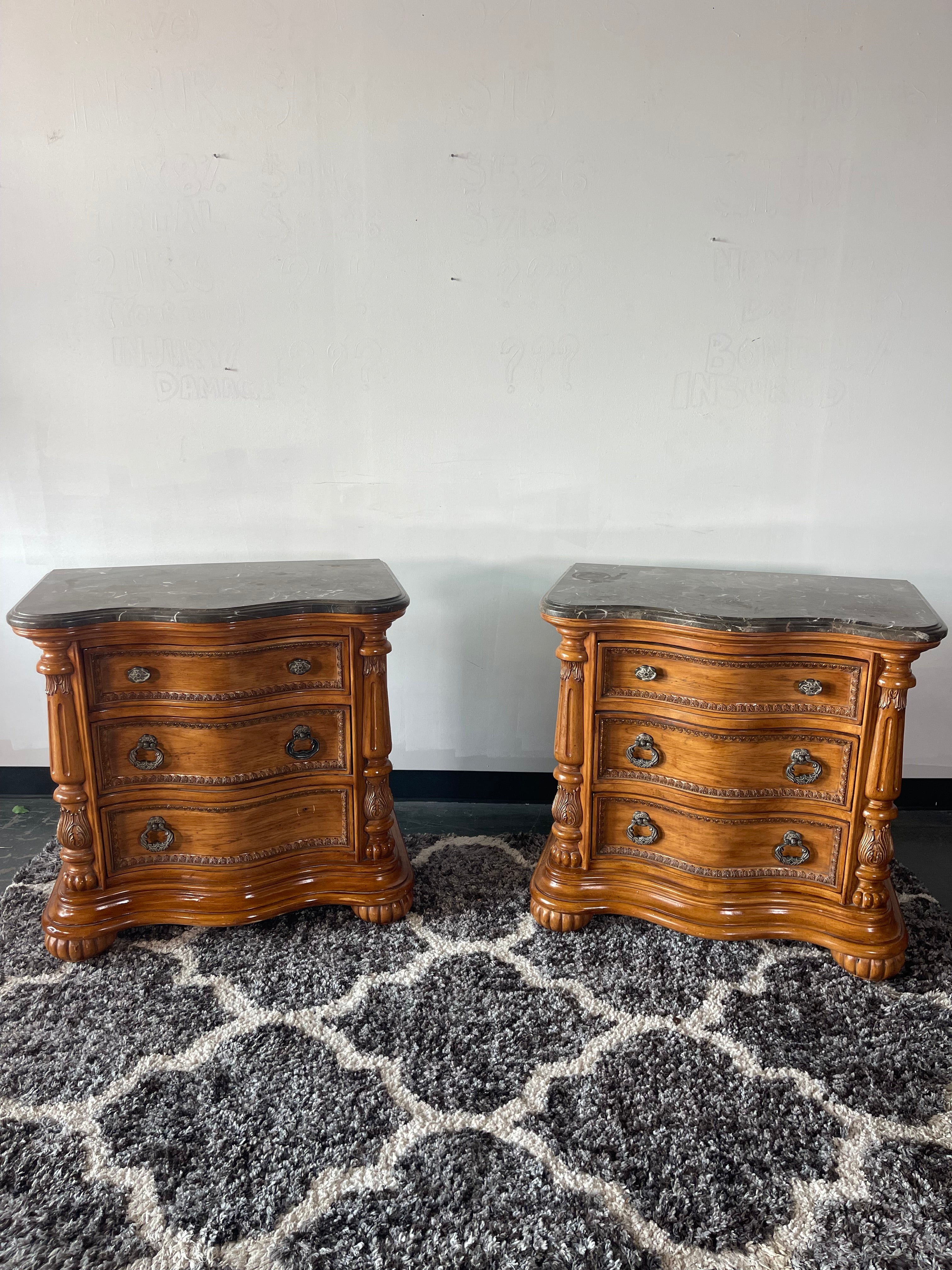 Carved night stands