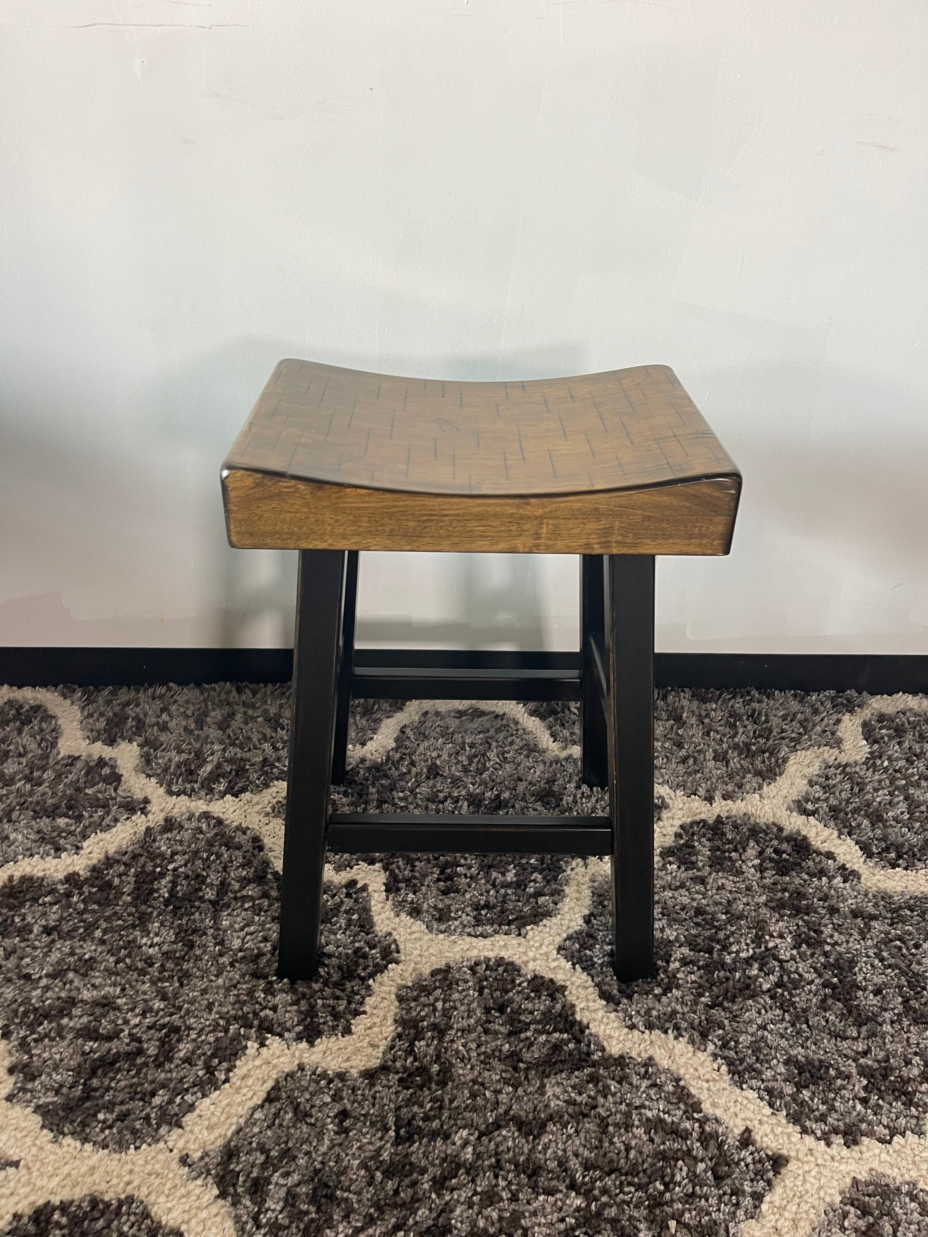 Saddle-Seat Counter Stool