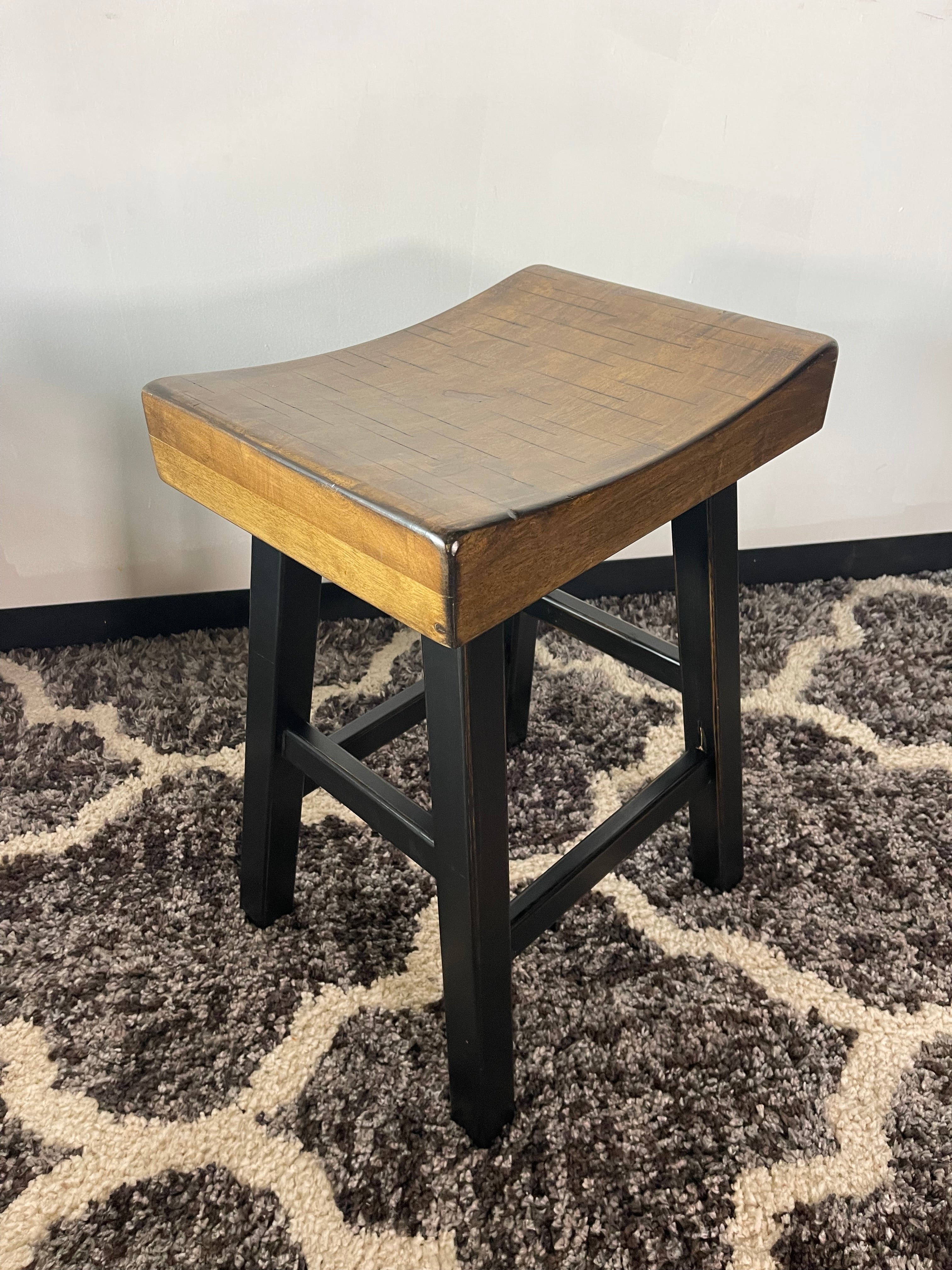 Saddle-Seat Counter Stool
