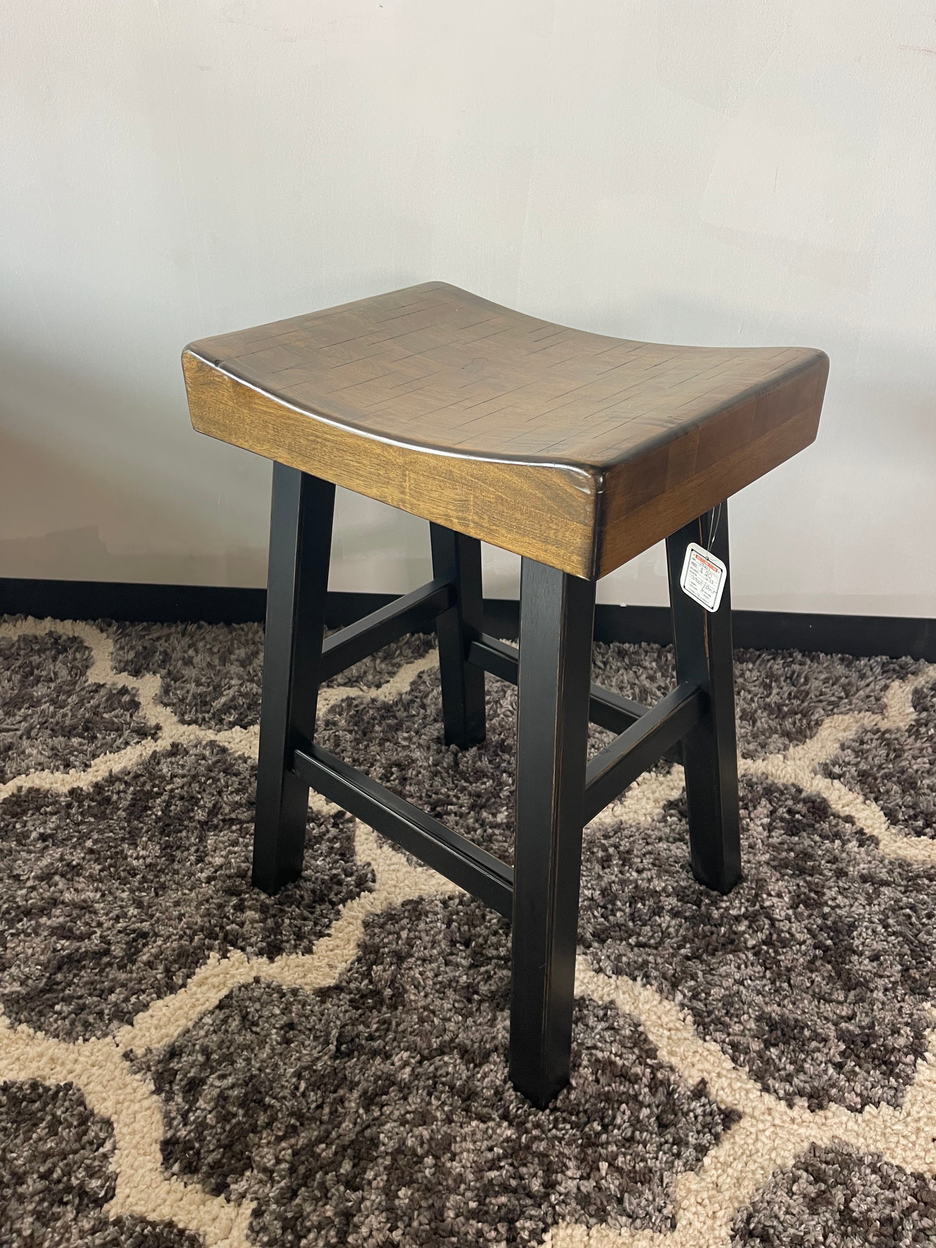 Saddle-Seat Counter Stool