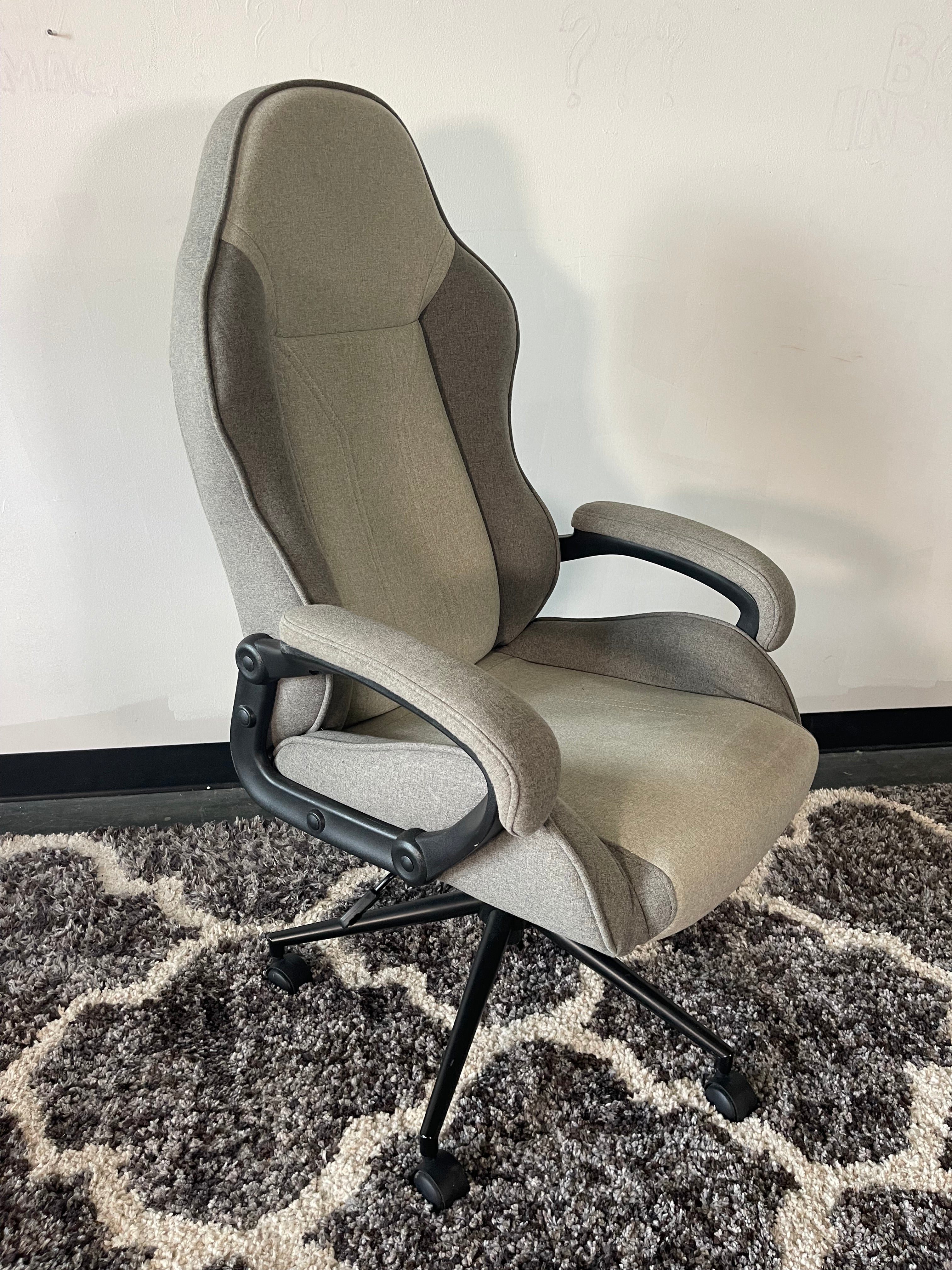 High-Back Fabric Racing-Style Office Chair